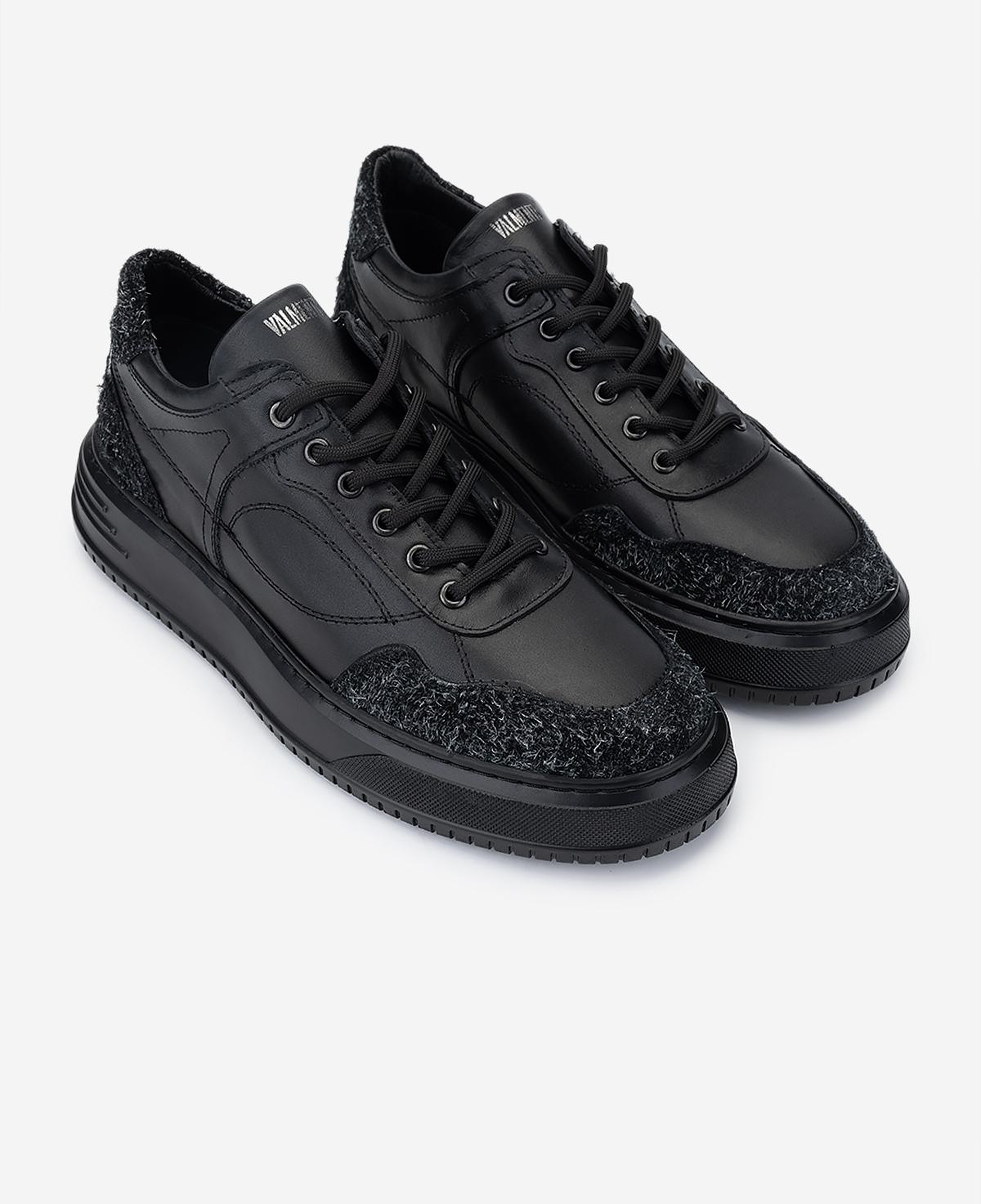 Valmenti Erkek Hakiki Deri Siyah Sneakers & Spor Ayakkabı