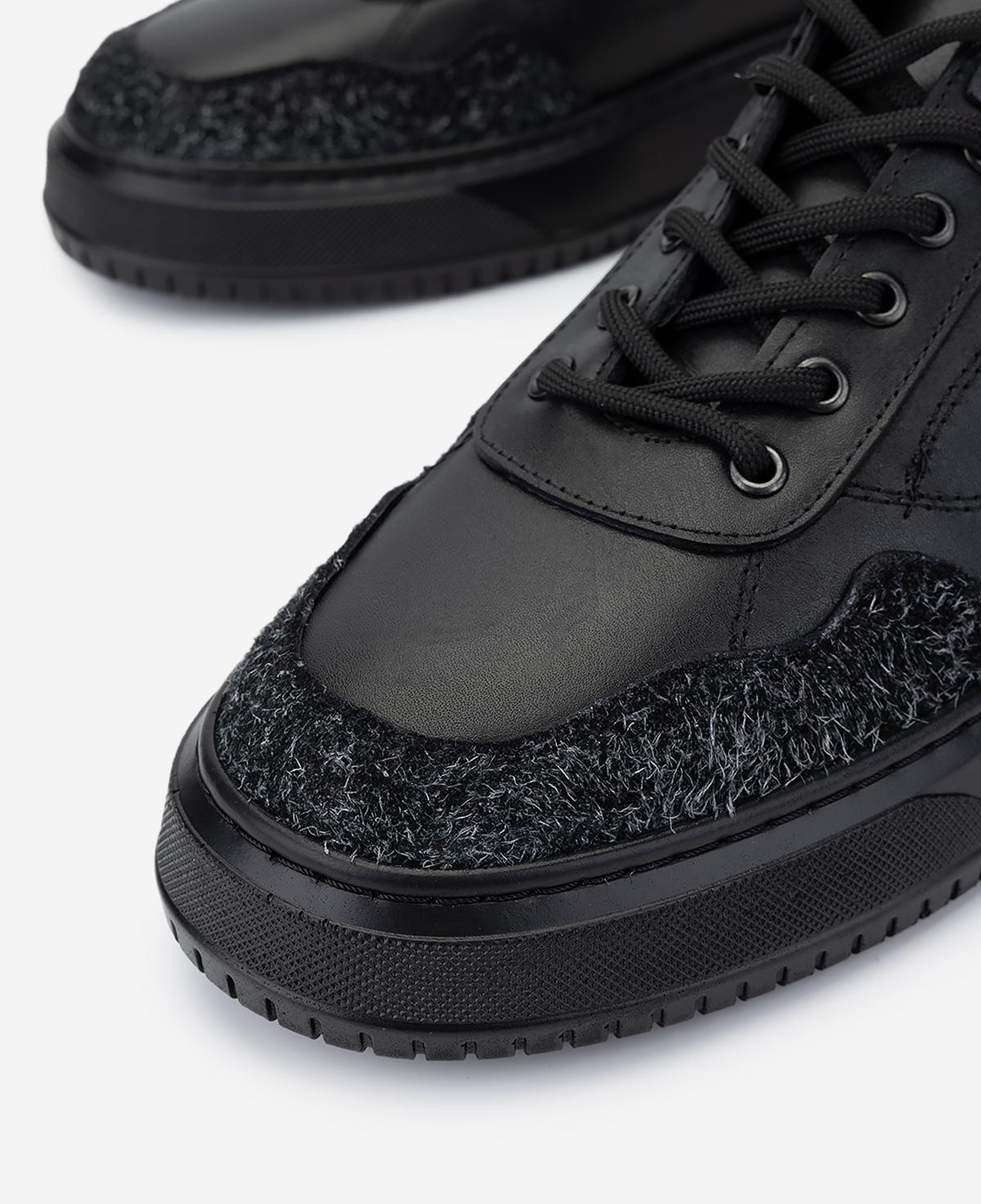 Valmenti Erkek Hakiki Deri Siyah Sneakers & Spor Ayakkabı