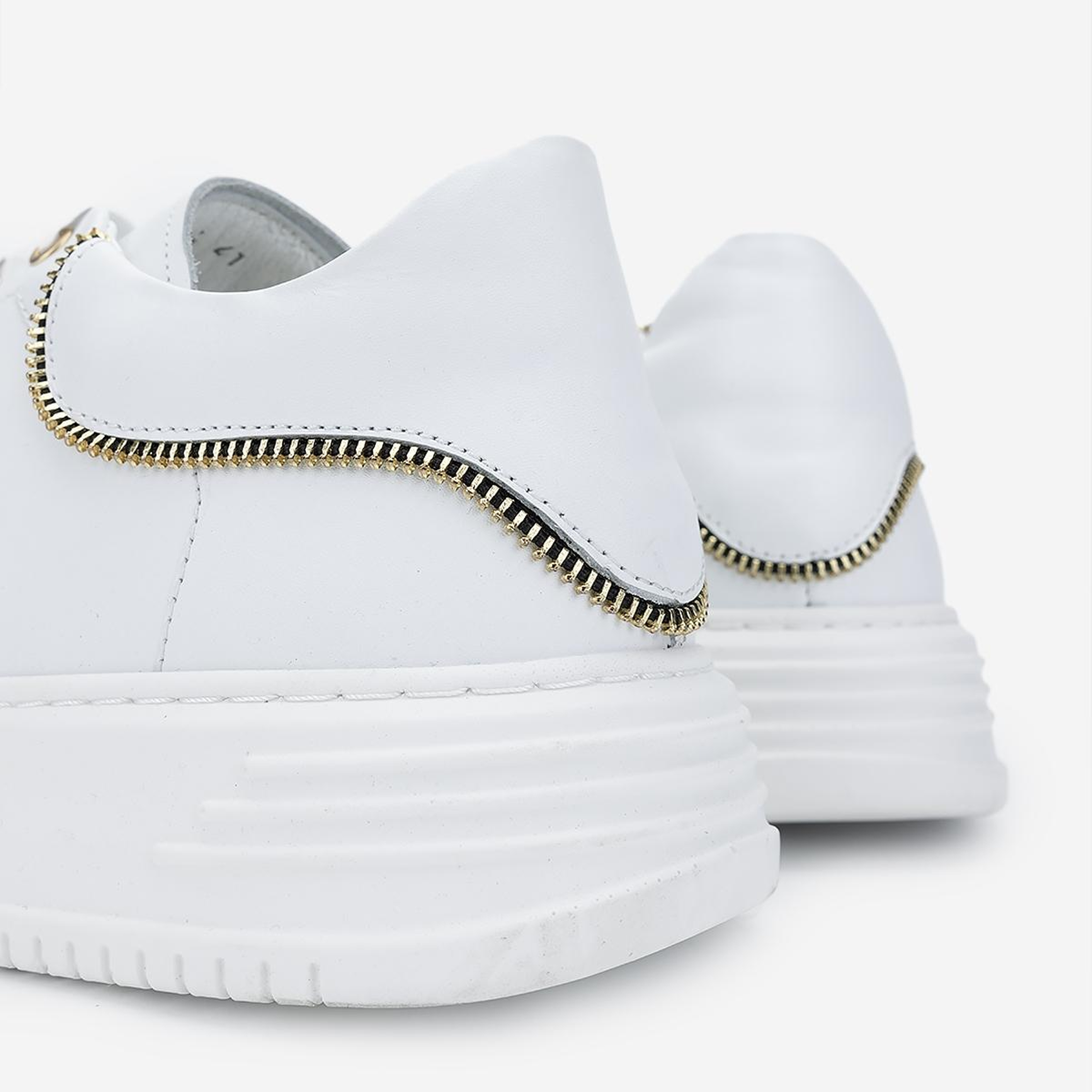 Valmenti Erkek Hakiki Deri Beyaz Sneakers & Spor Ayakkabı