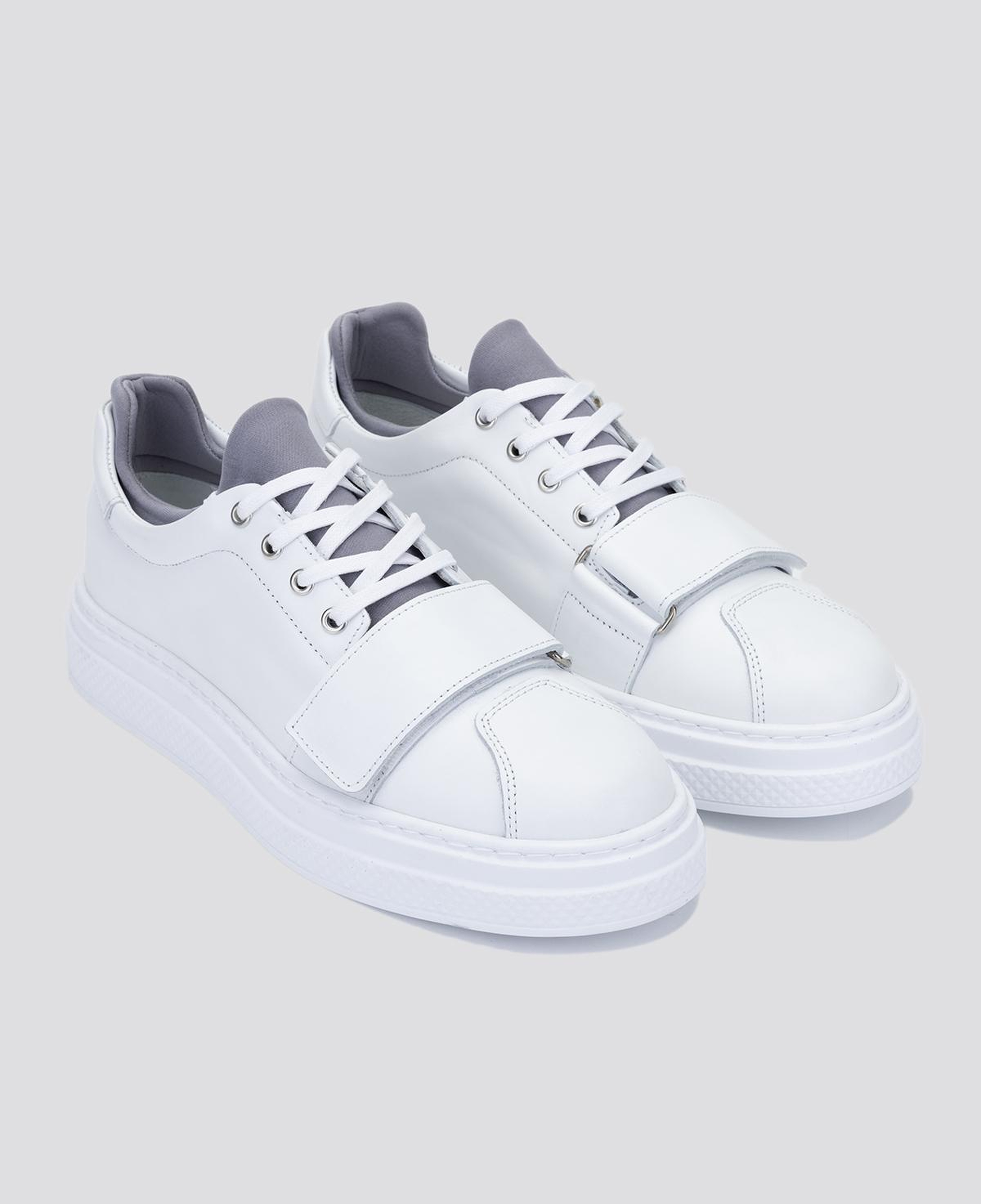 Valmenti Erkek Hakiki Deri Beyaz Sneakers & Spor Ayakkabı