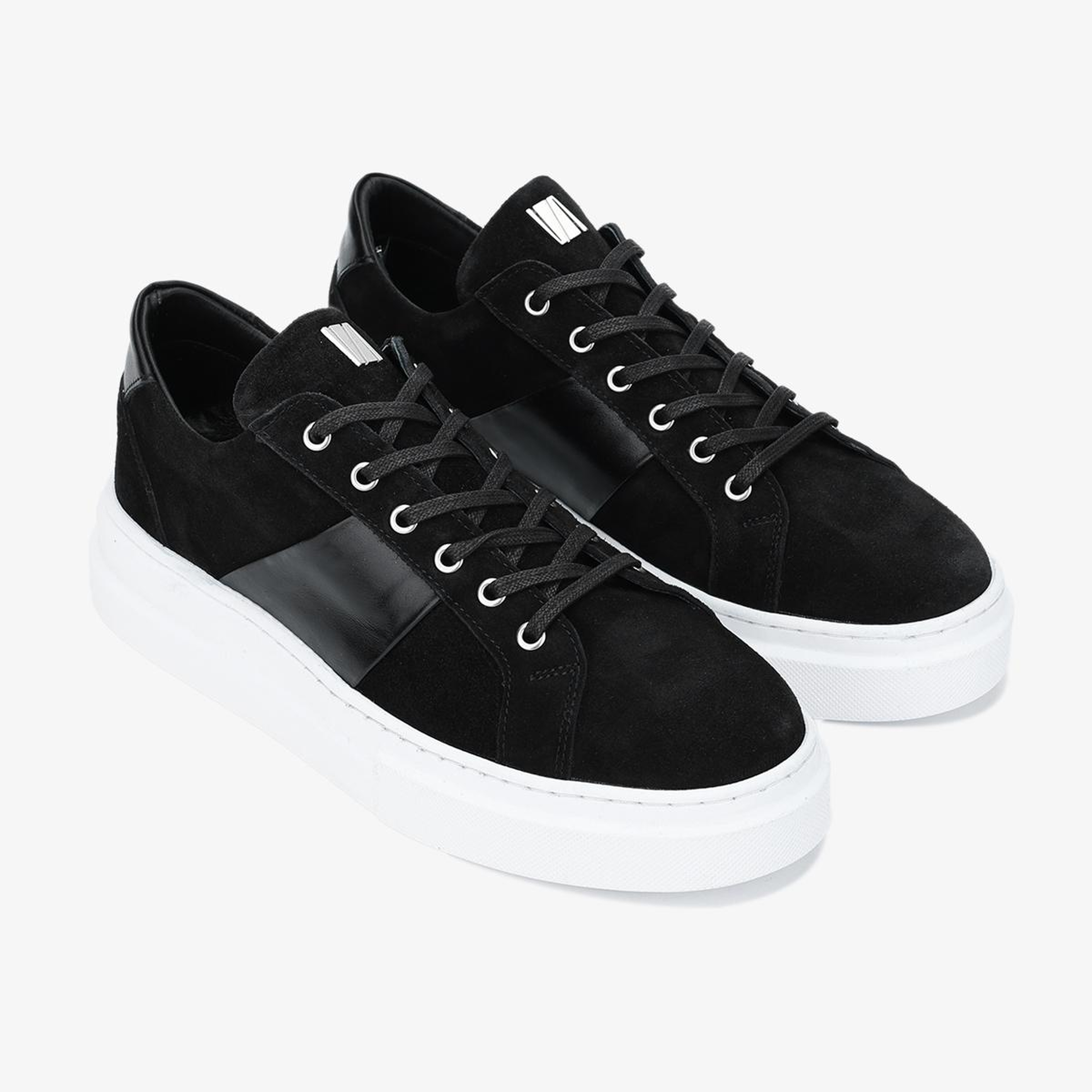 Valmenti Erkek Hakiki Deri Siyah Sneakers & Spor Ayakkabı