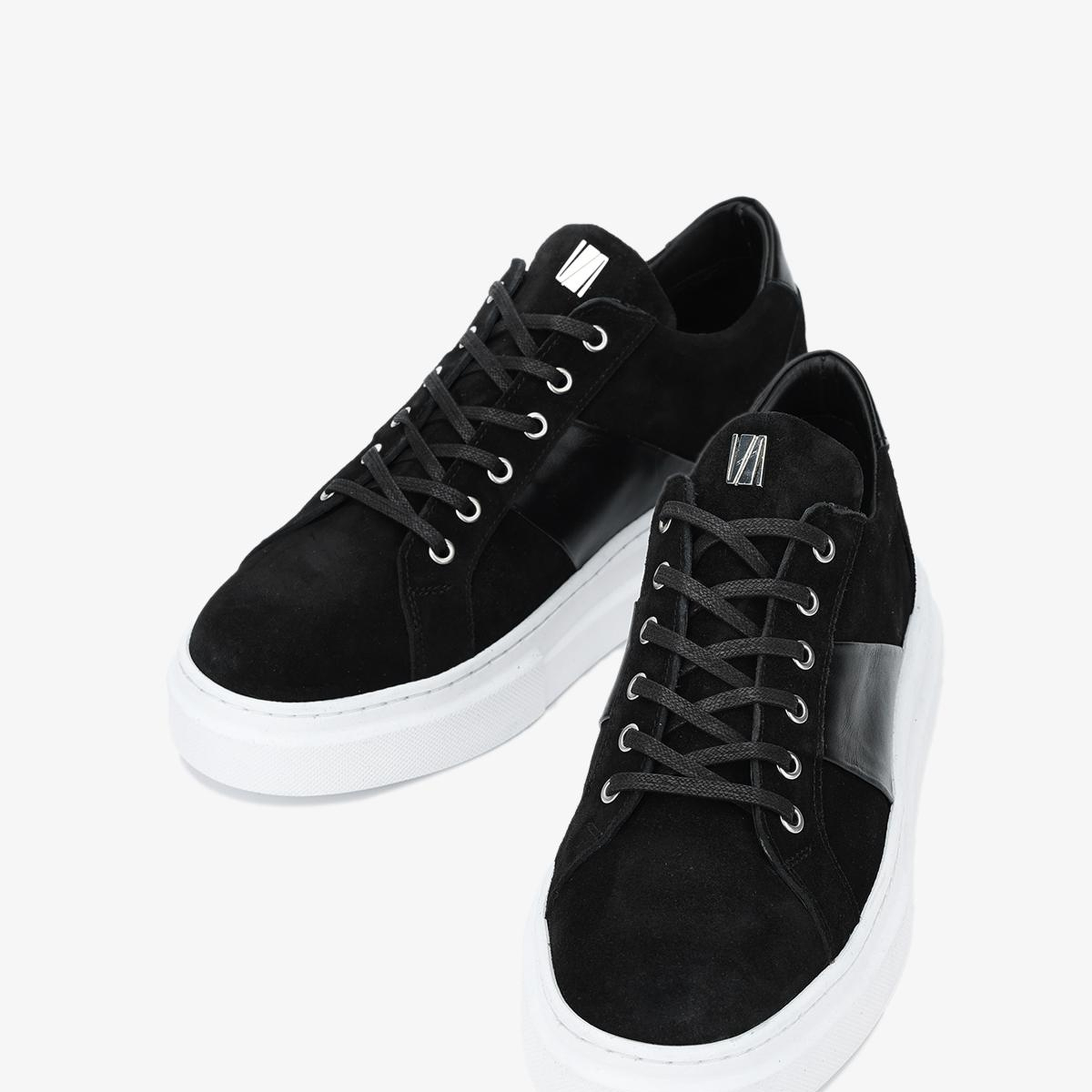 Valmenti Erkek Hakiki Deri Siyah Sneakers & Spor Ayakkabı