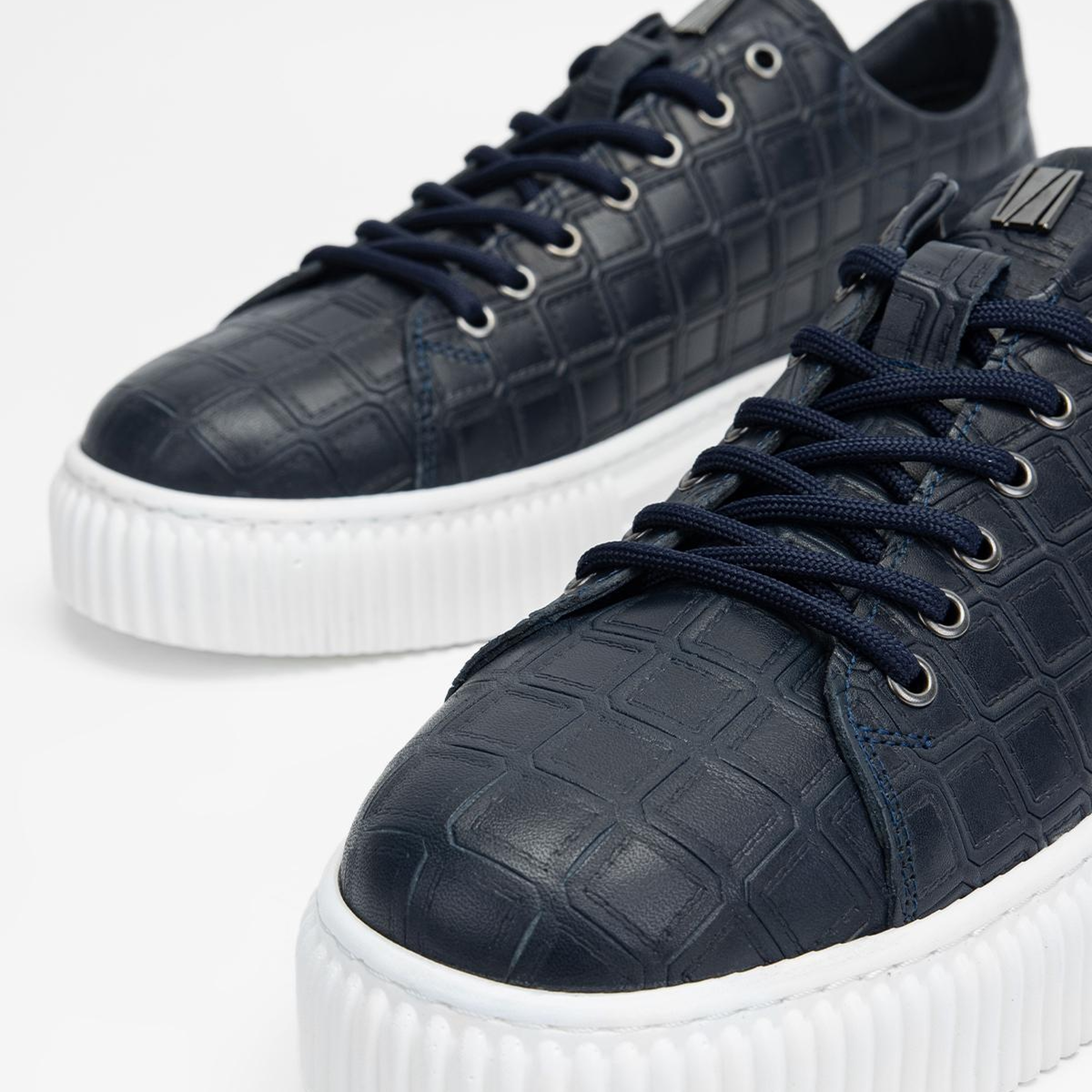 Valmenti Erkek Hakiki Deri Lacivert Sneakers & Spor Ayakkabı