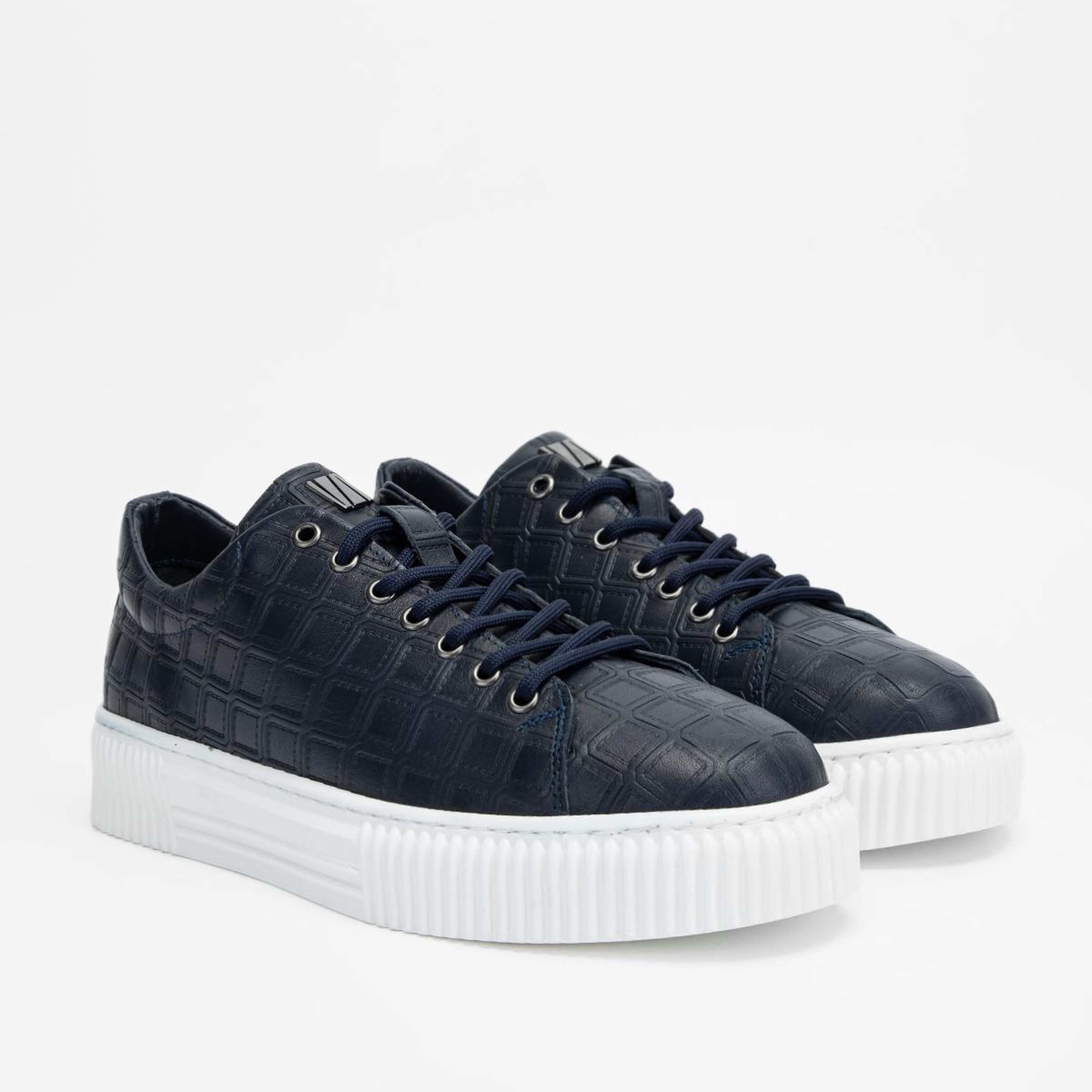 Valmenti Erkek Hakiki Deri Lacivert Sneakers & Spor Ayakkabı