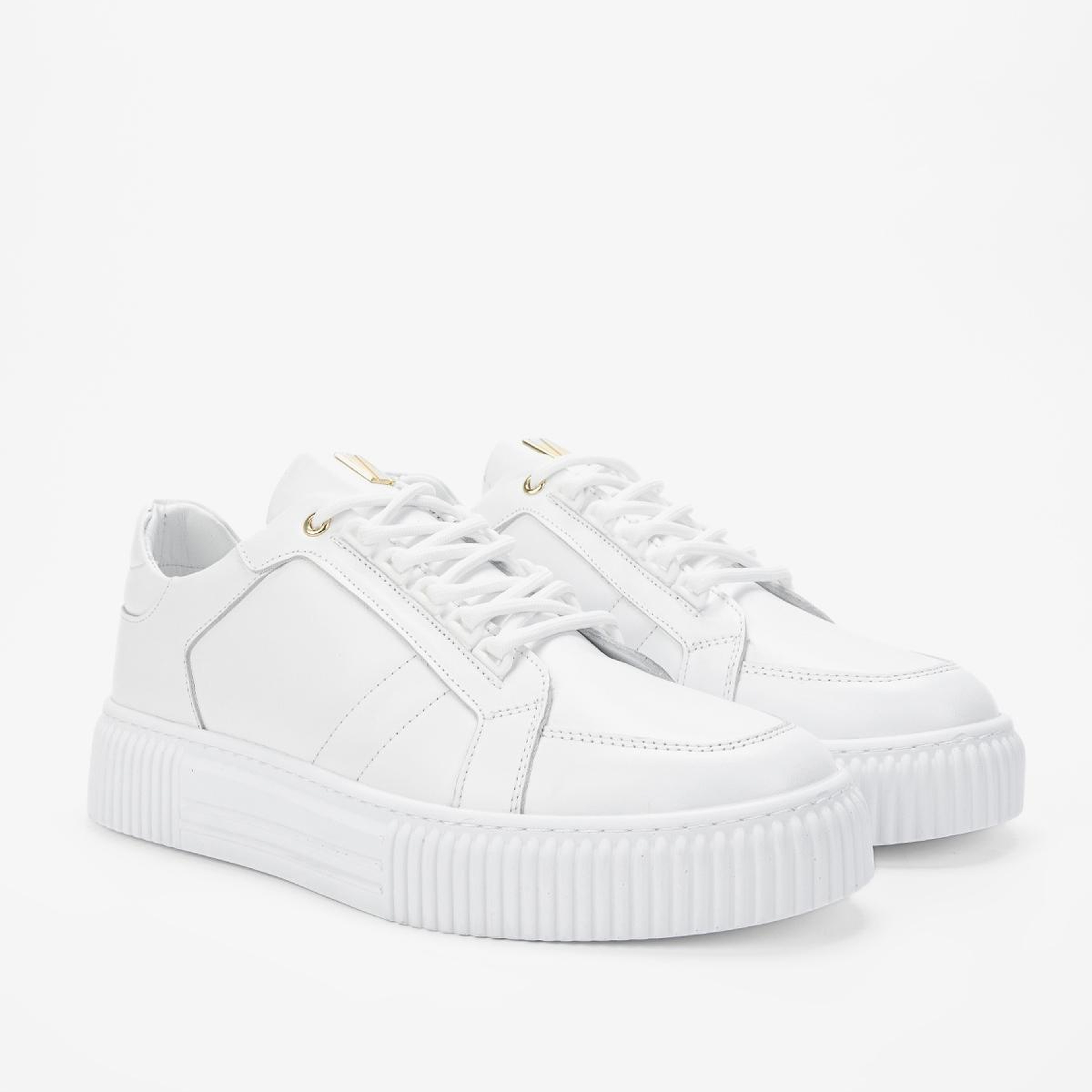 Valmenti Erkek Hakiki Deri Beyaz Sneakers & Spor Ayakkabı