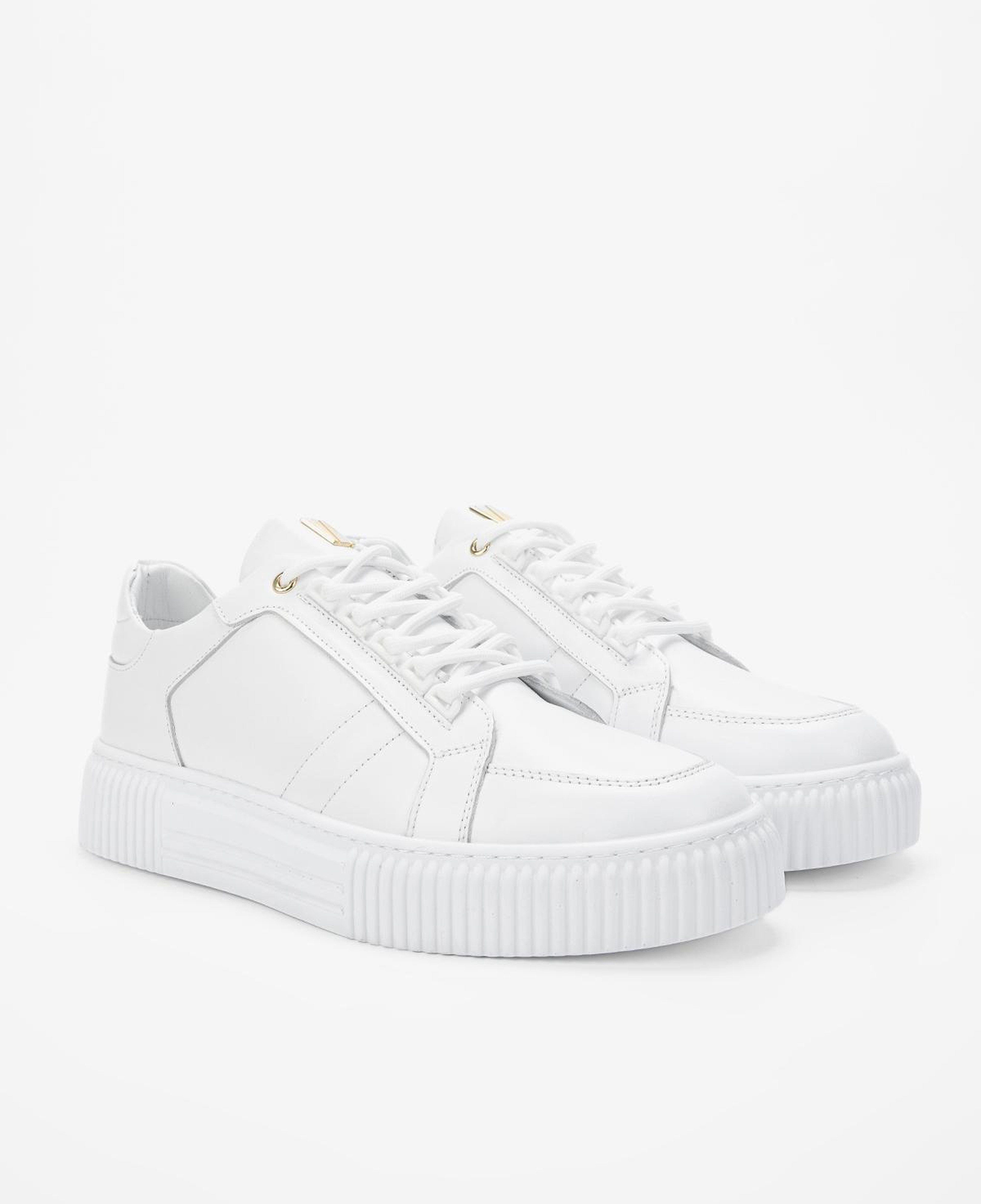 Valmenti Erkek Hakiki Deri Beyaz Sneakers & Spor Ayakkabı