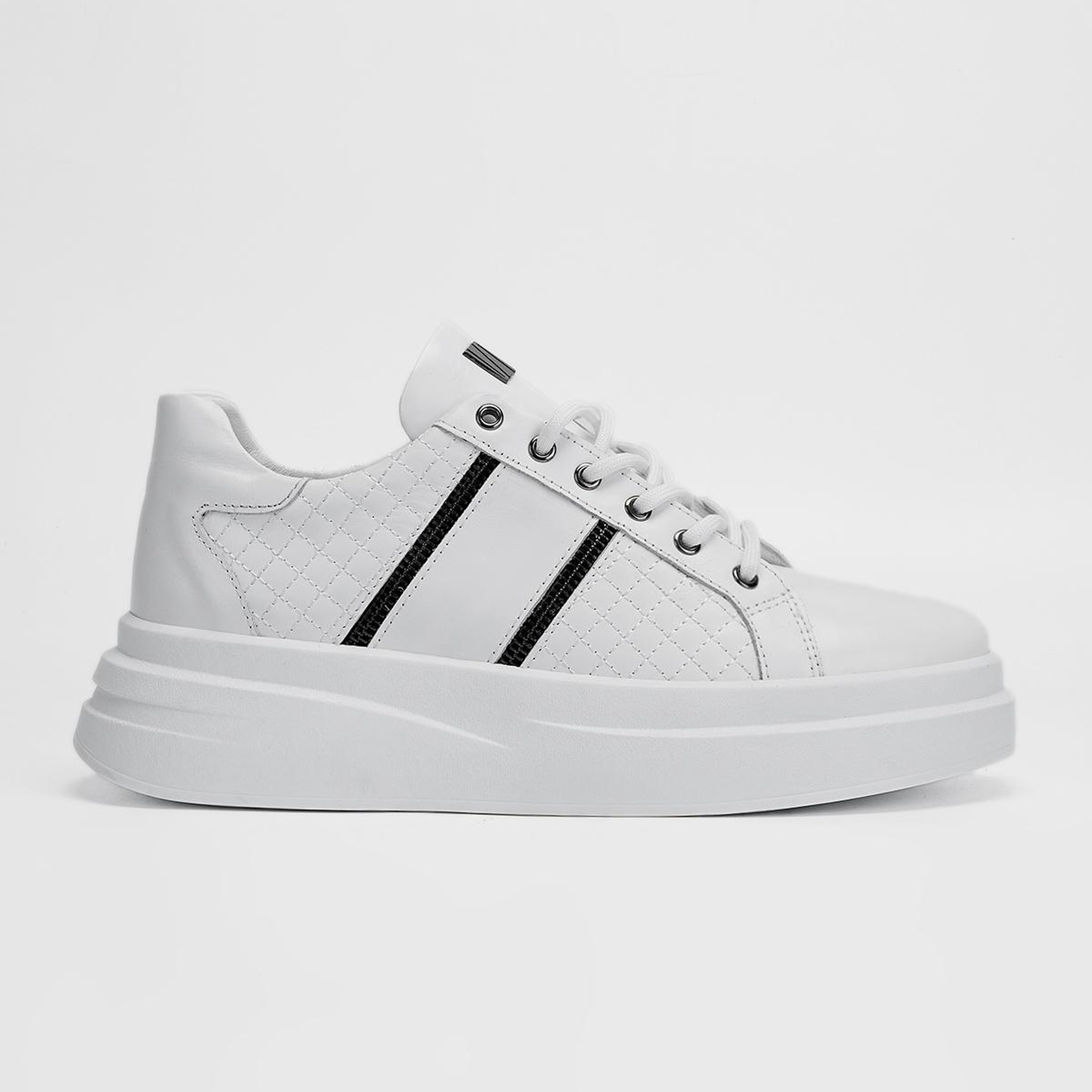 Valmenti Erkek Hakiki Deri Beyaz Sneakers & Spor Ayakkabı