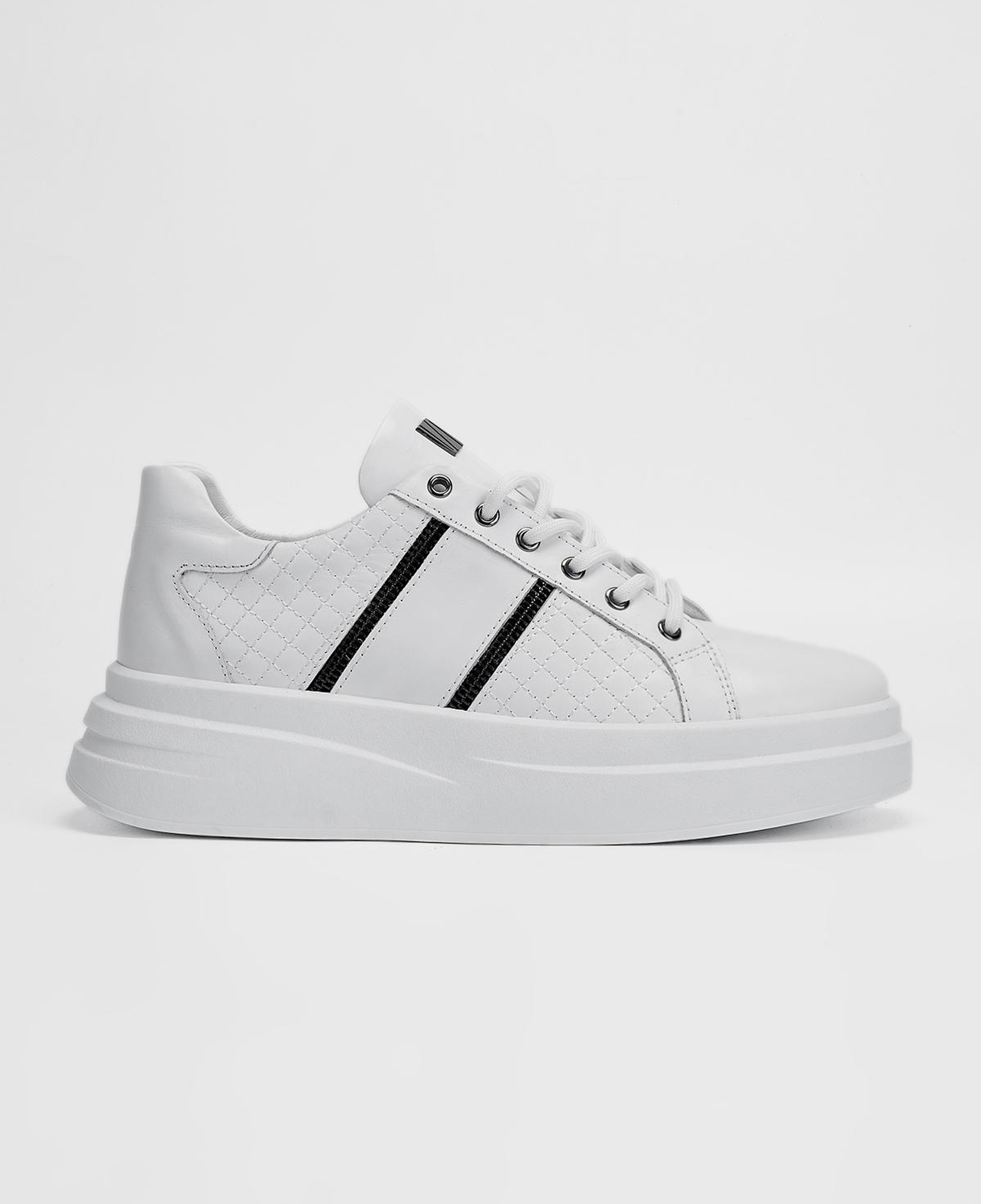 Valmenti Erkek Hakiki Deri Beyaz Sneakers & Spor Ayakkabı