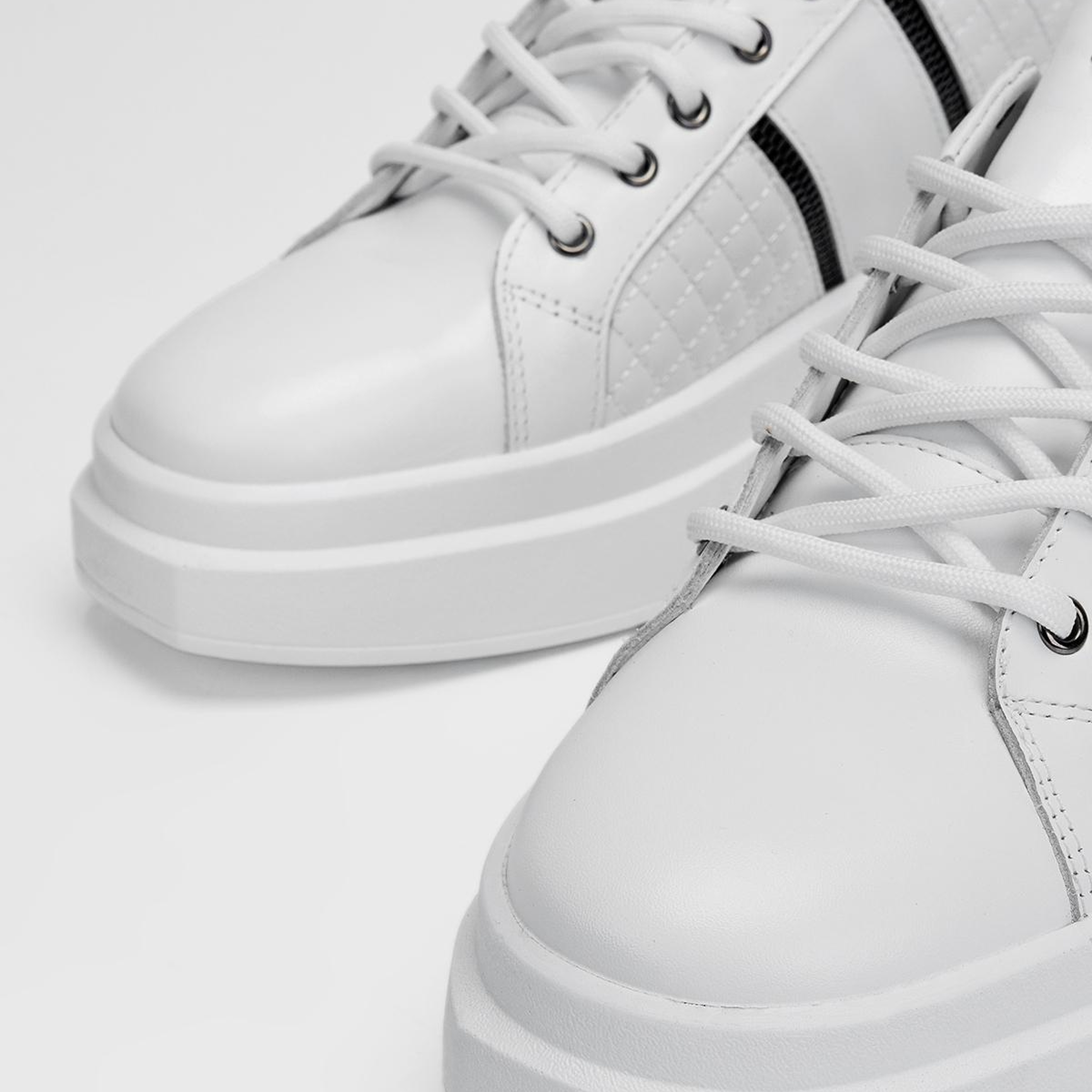 Valmenti Erkek Hakiki Deri Beyaz Sneakers & Spor Ayakkabı