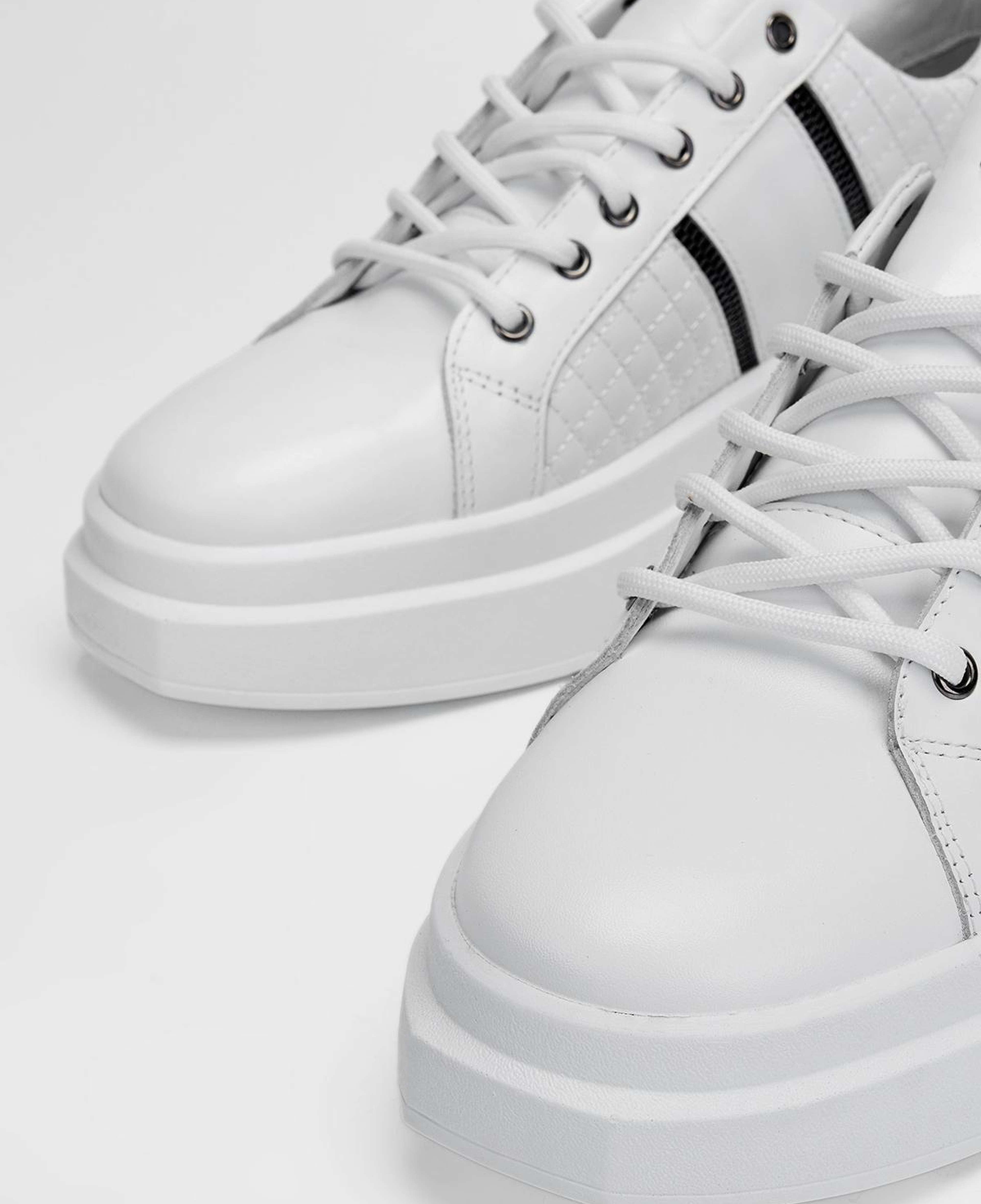 Valmenti Erkek Hakiki Deri Beyaz Sneakers & Spor Ayakkabı