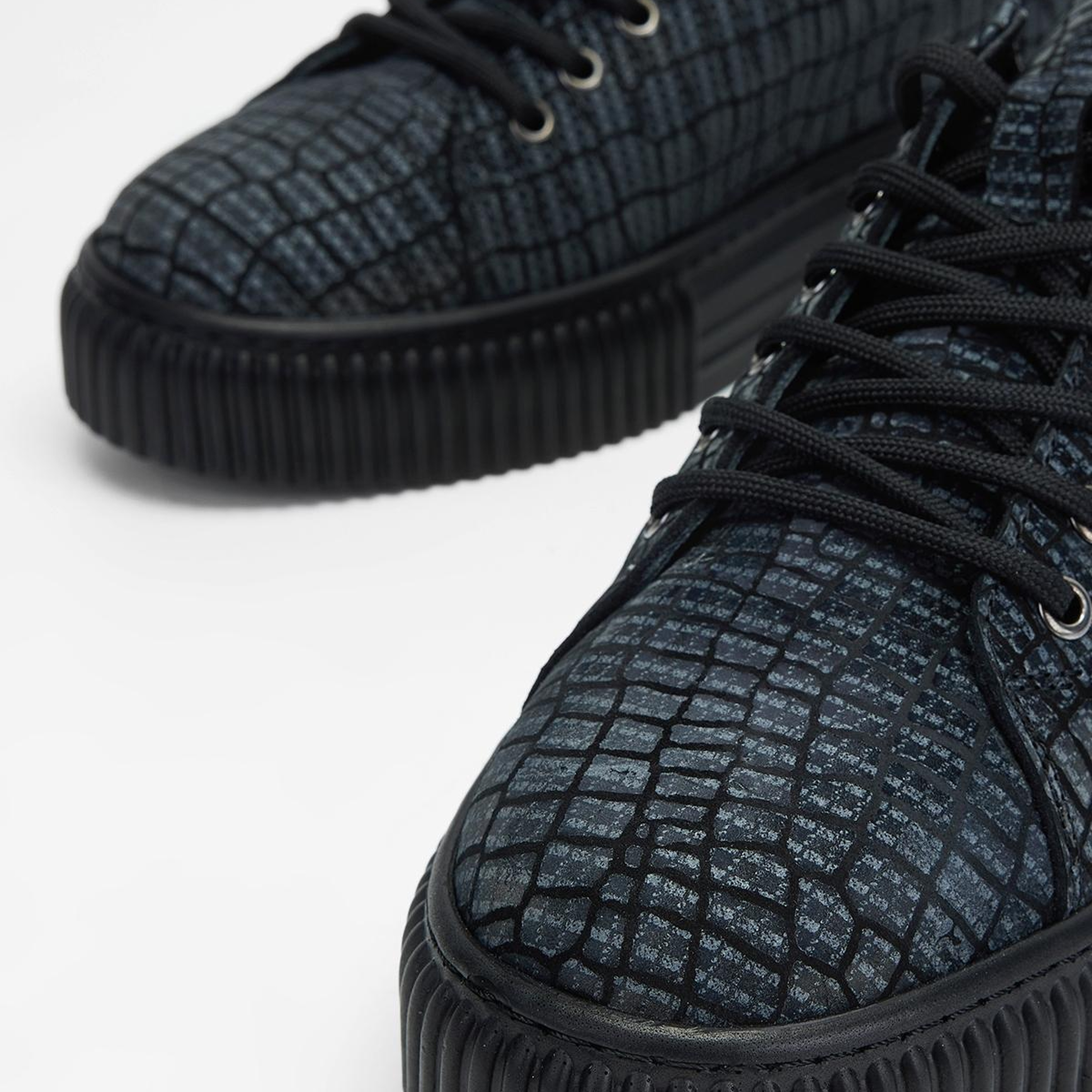 Valmenti Erkek Hakiki Deri Siyah Sneakers & Spor Ayakkabı