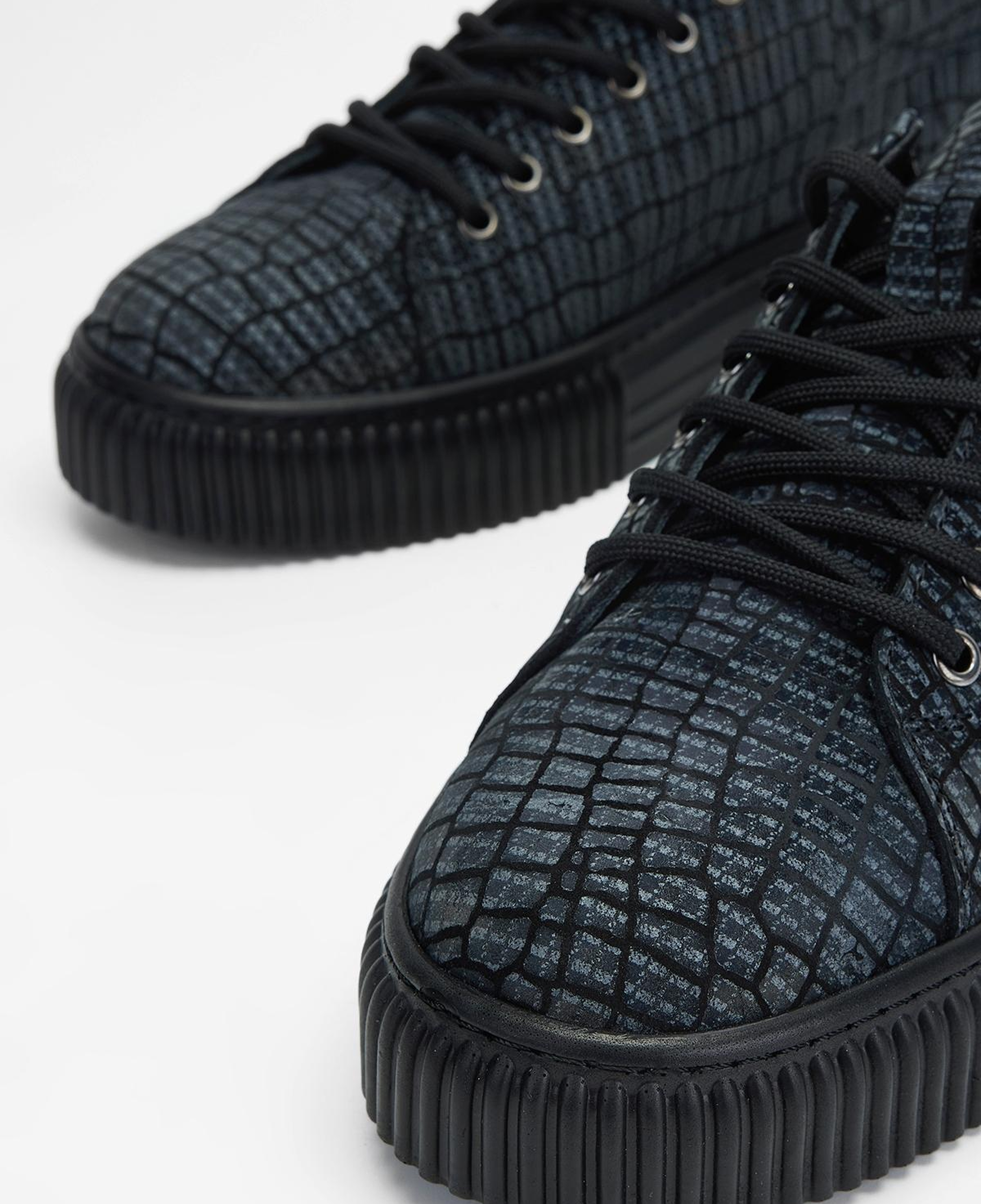 Valmenti Erkek Hakiki Deri Siyah Sneakers & Spor Ayakkabı