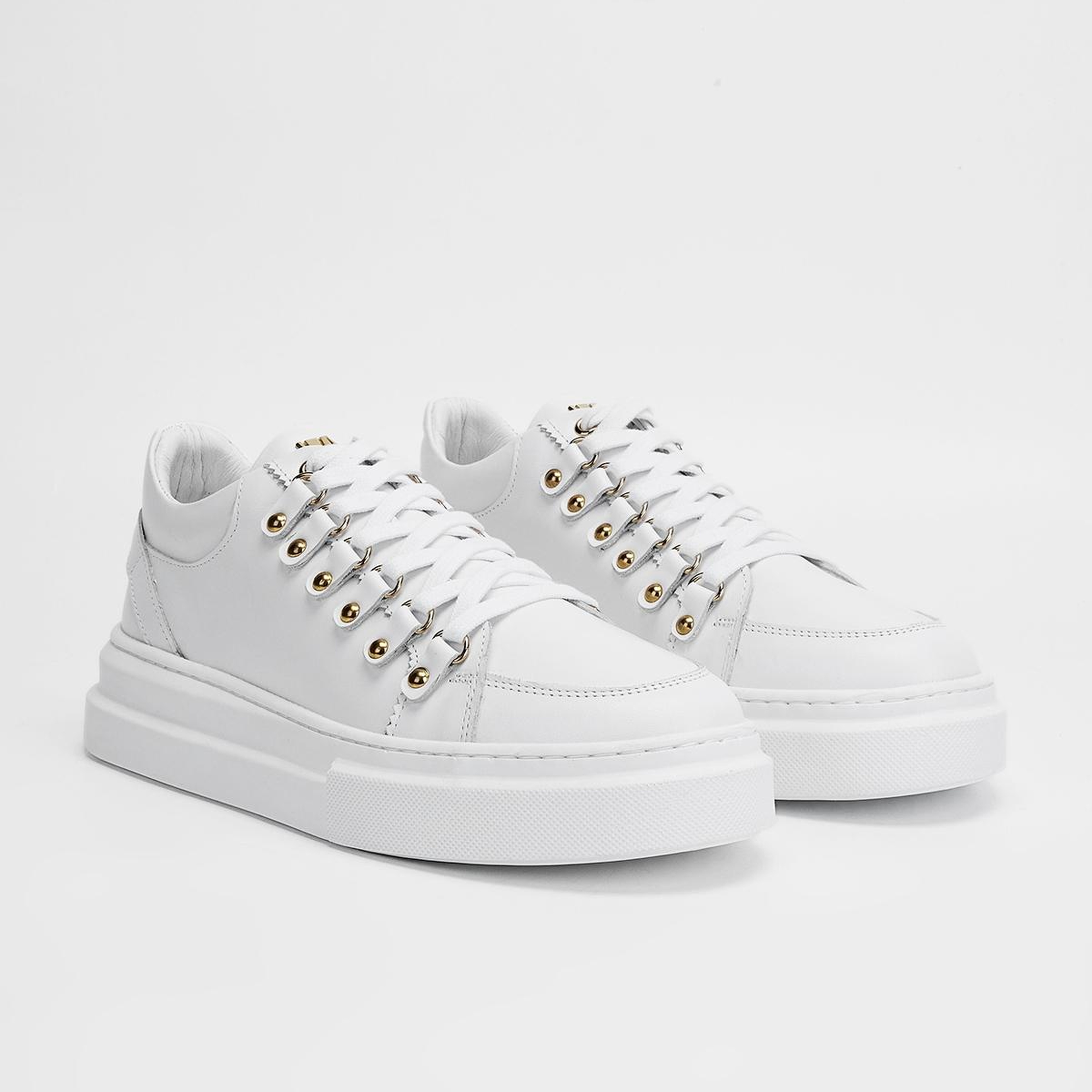 Valmenti Erkek Hakiki Deri Beyaz Sneakers & Spor Ayakkabı