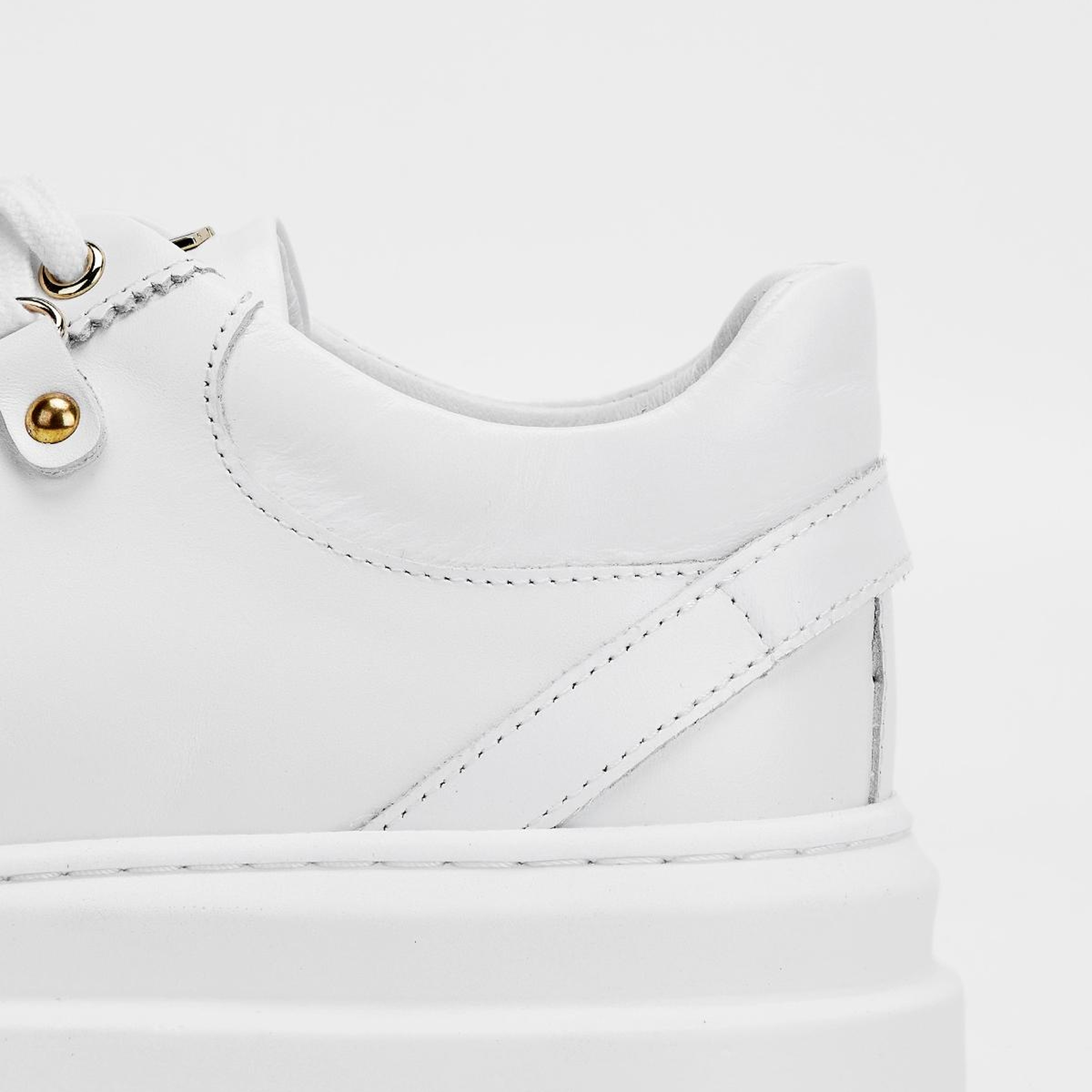 Valmenti Erkek Hakiki Deri Beyaz Sneakers & Spor Ayakkabı