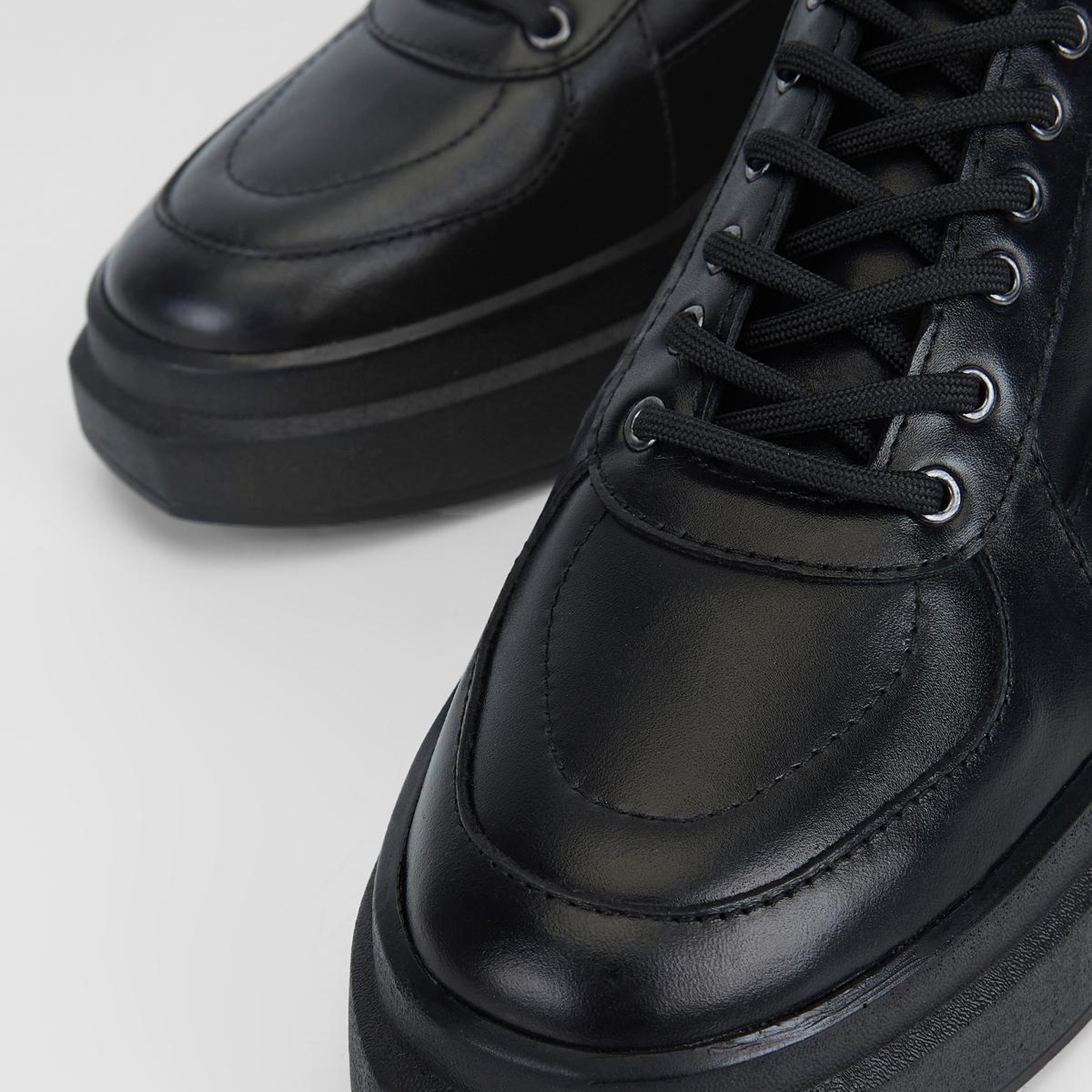 Valmenti Erkek Hakiki Deri Siyah Sneakers & Spor Ayakkabı