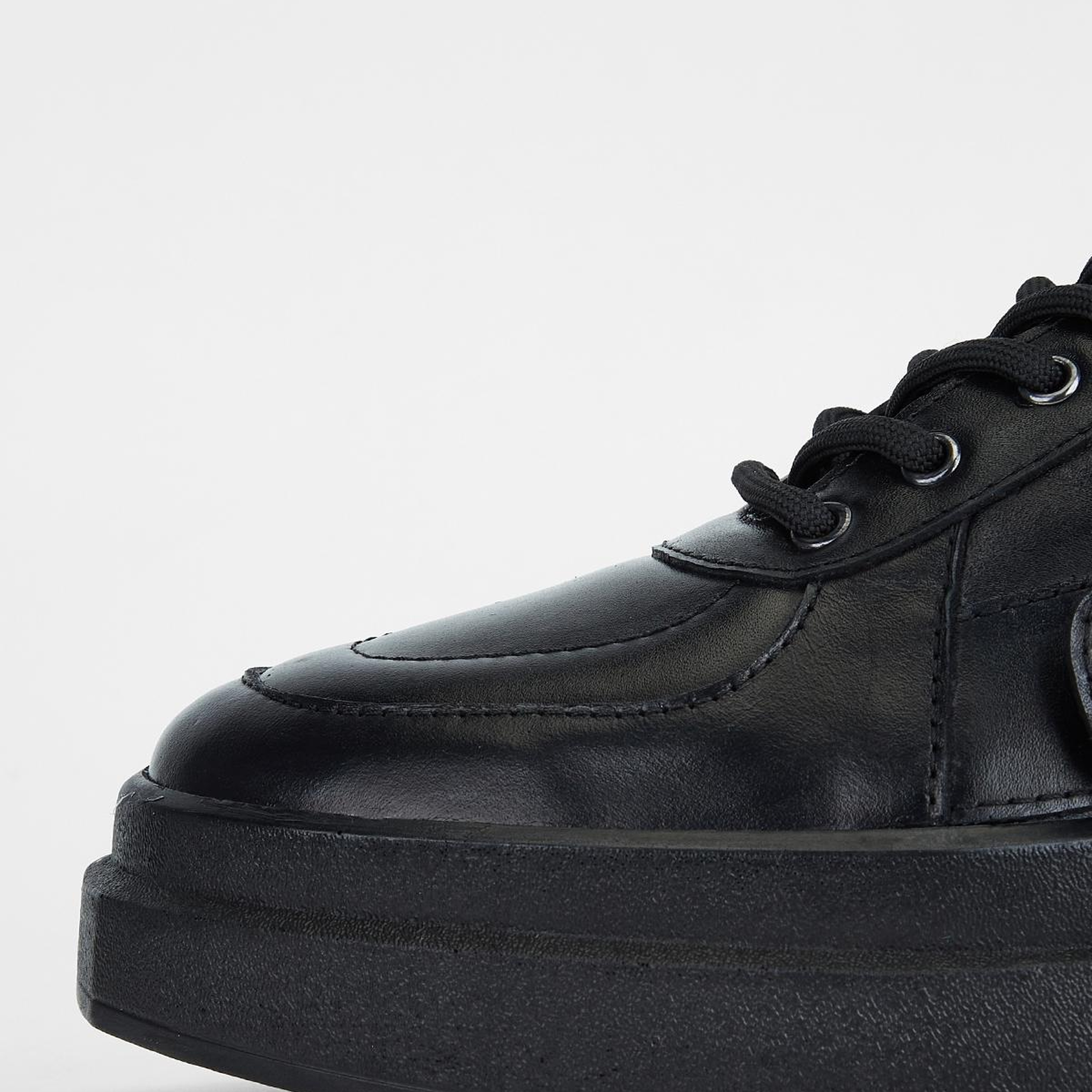 Valmenti Erkek Hakiki Deri Siyah Sneakers & Spor Ayakkabı