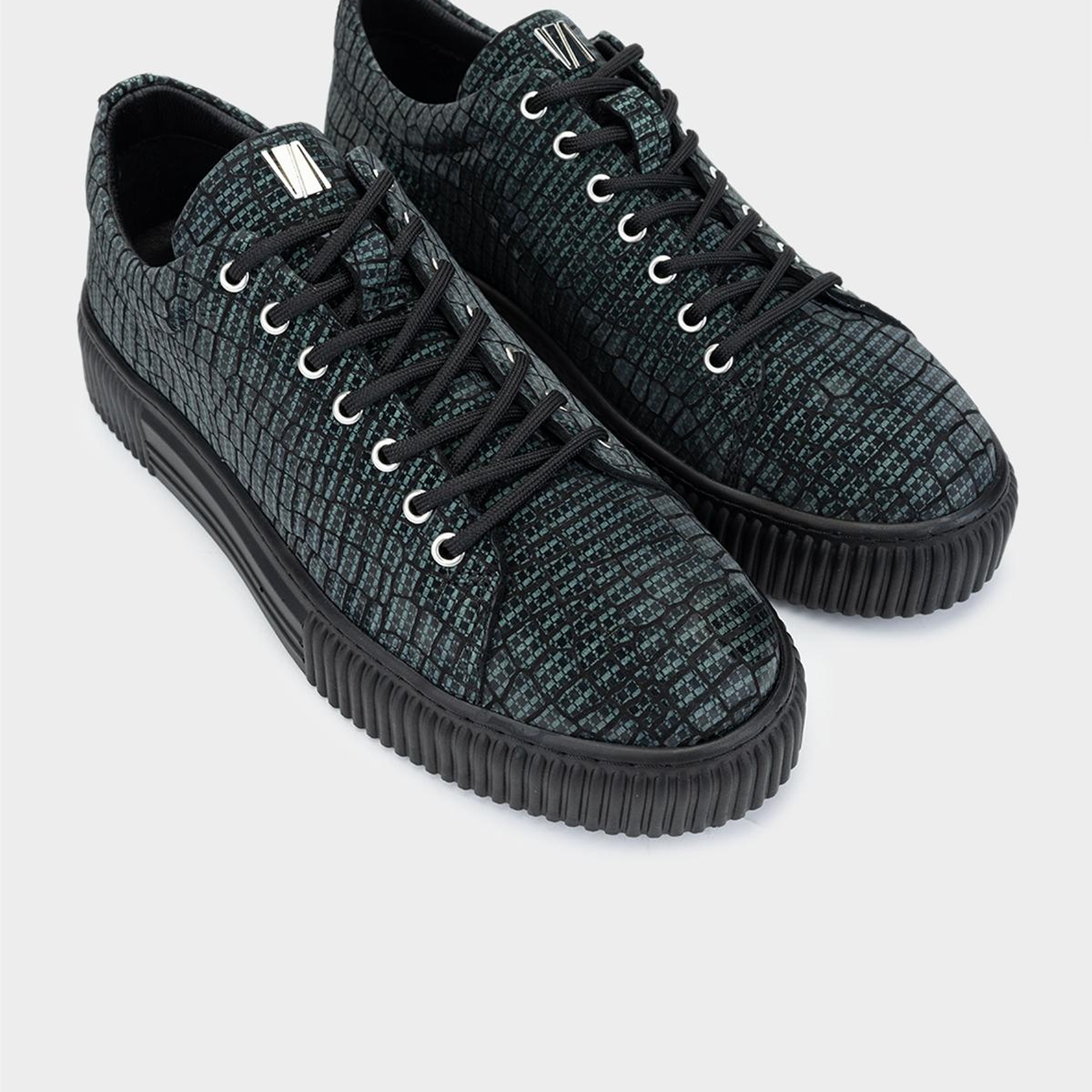 Valmenti Erkek Hakiki Deri Yeşil Sneakers & Spor Ayakkabı