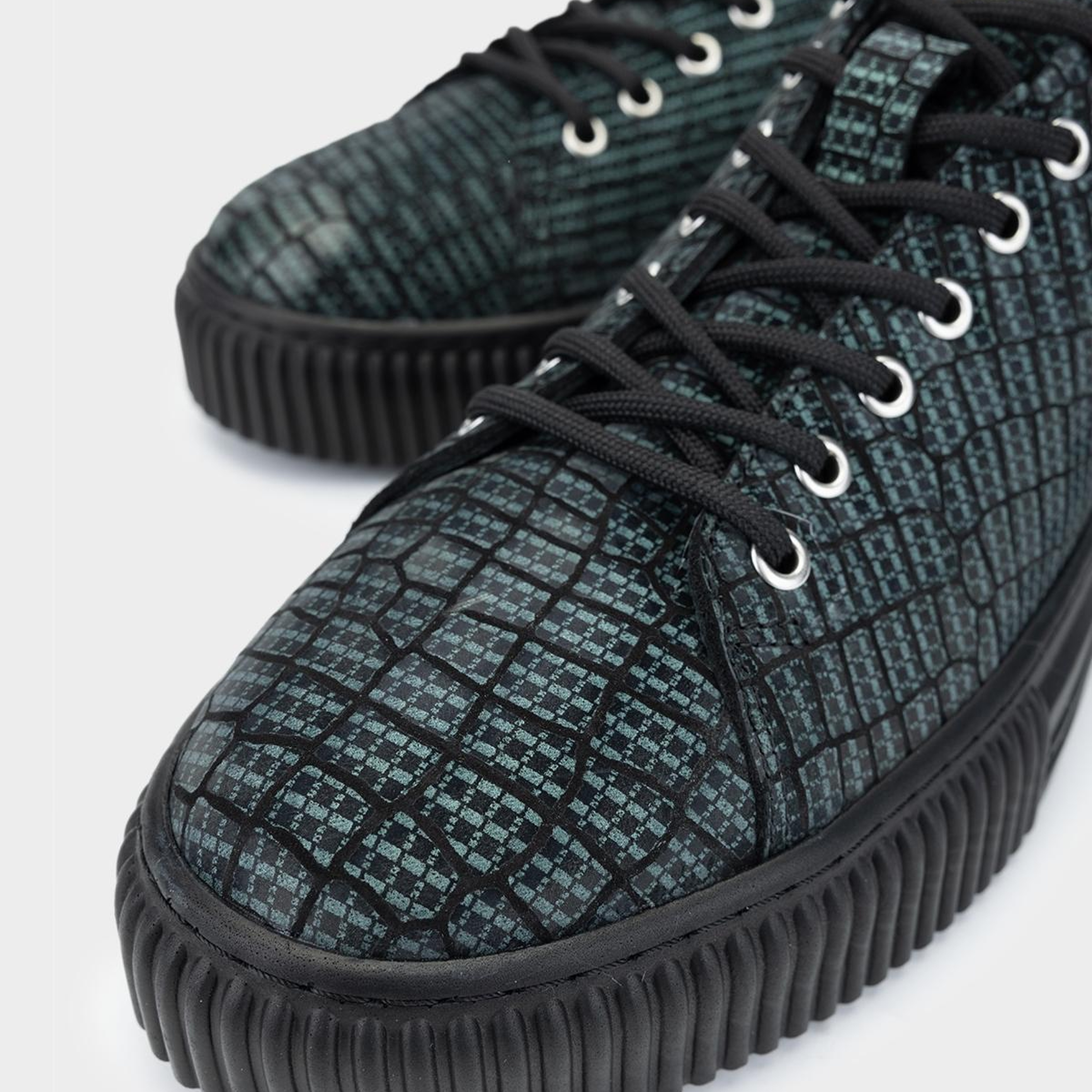 Valmenti Erkek Hakiki Deri Yeşil Sneakers & Spor Ayakkabı