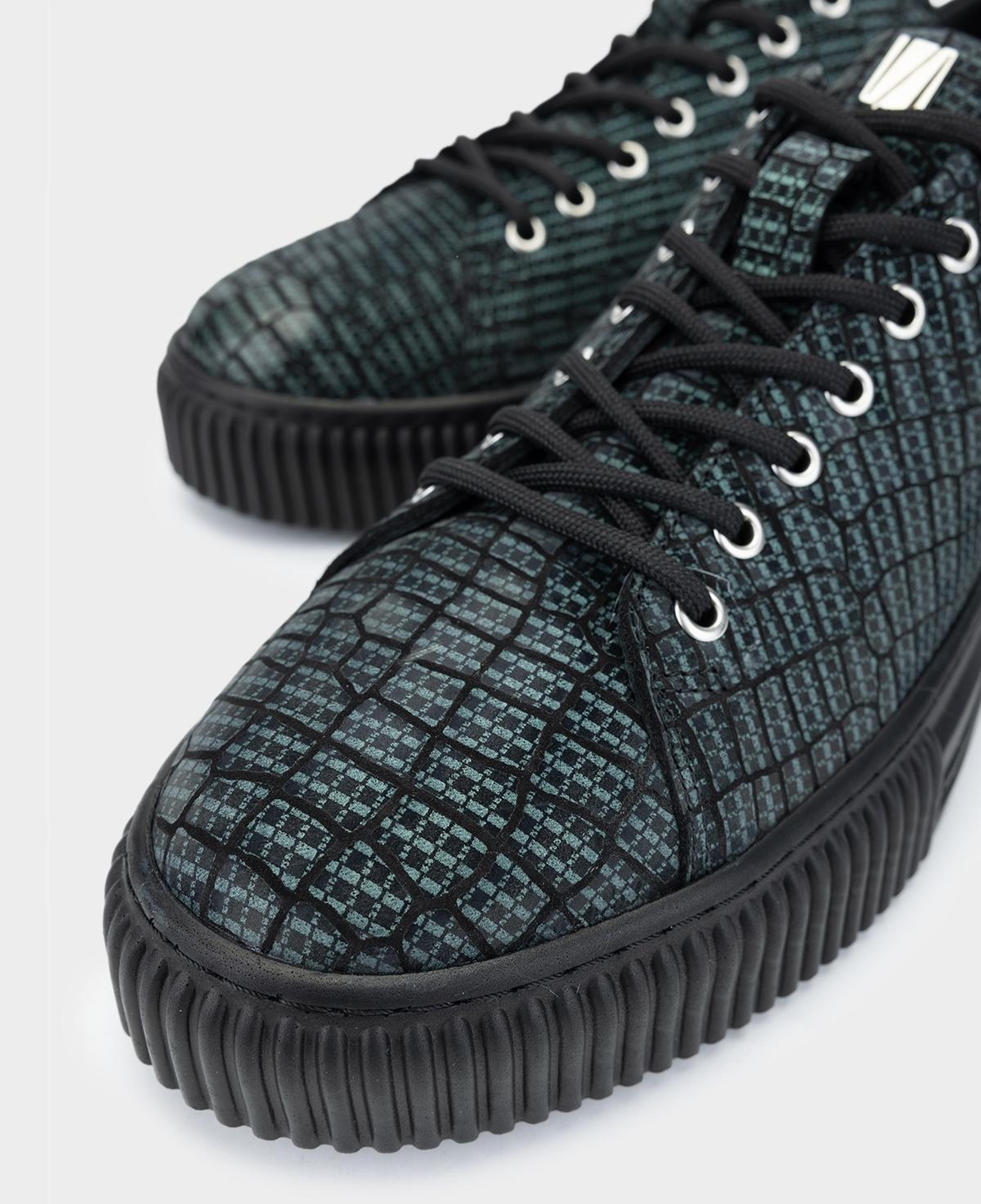 Valmenti Erkek Hakiki Deri Yeşil Sneakers & Spor Ayakkabı