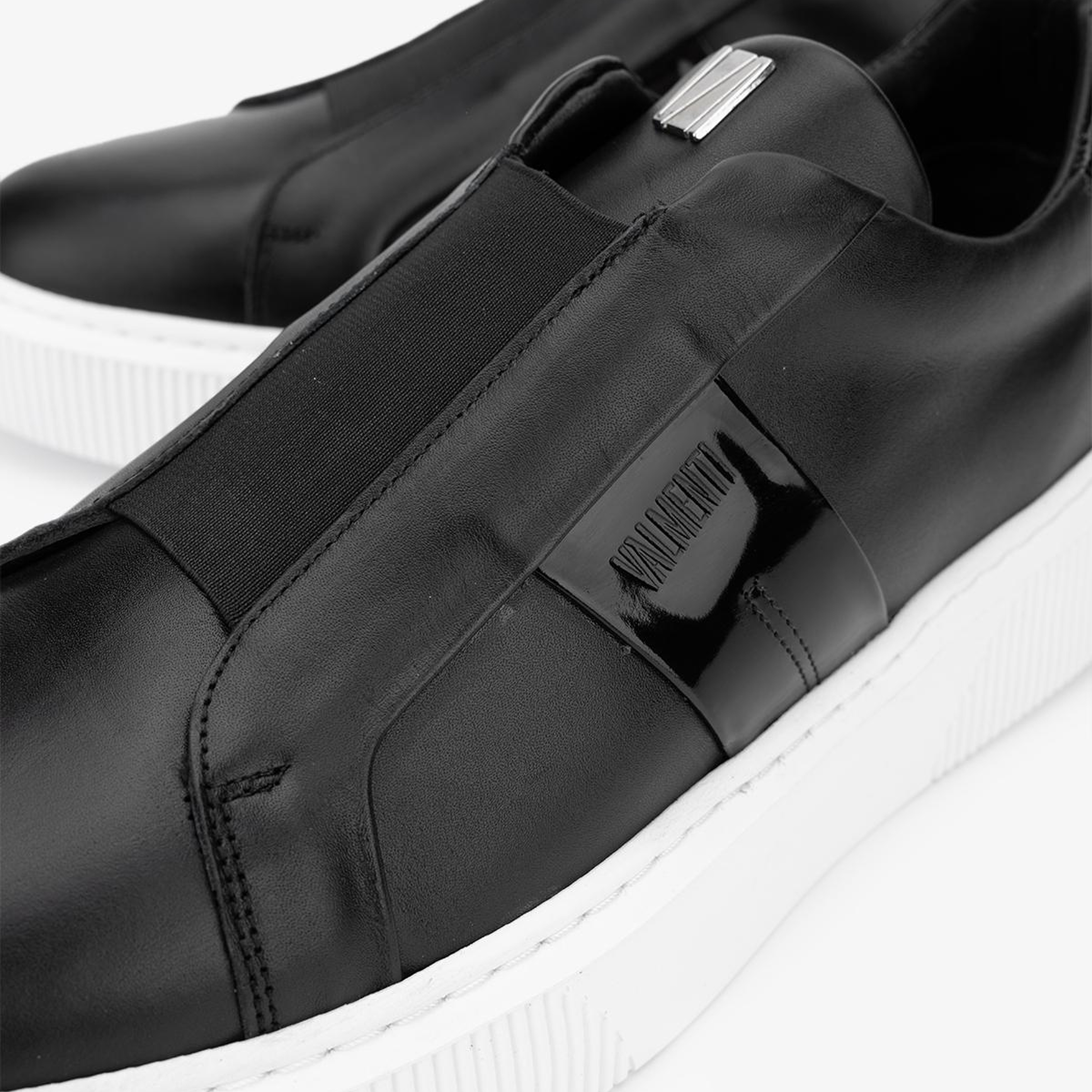 Valmenti Erkek Hakiki Deri Siyah Sneakers & Spor Ayakkabı