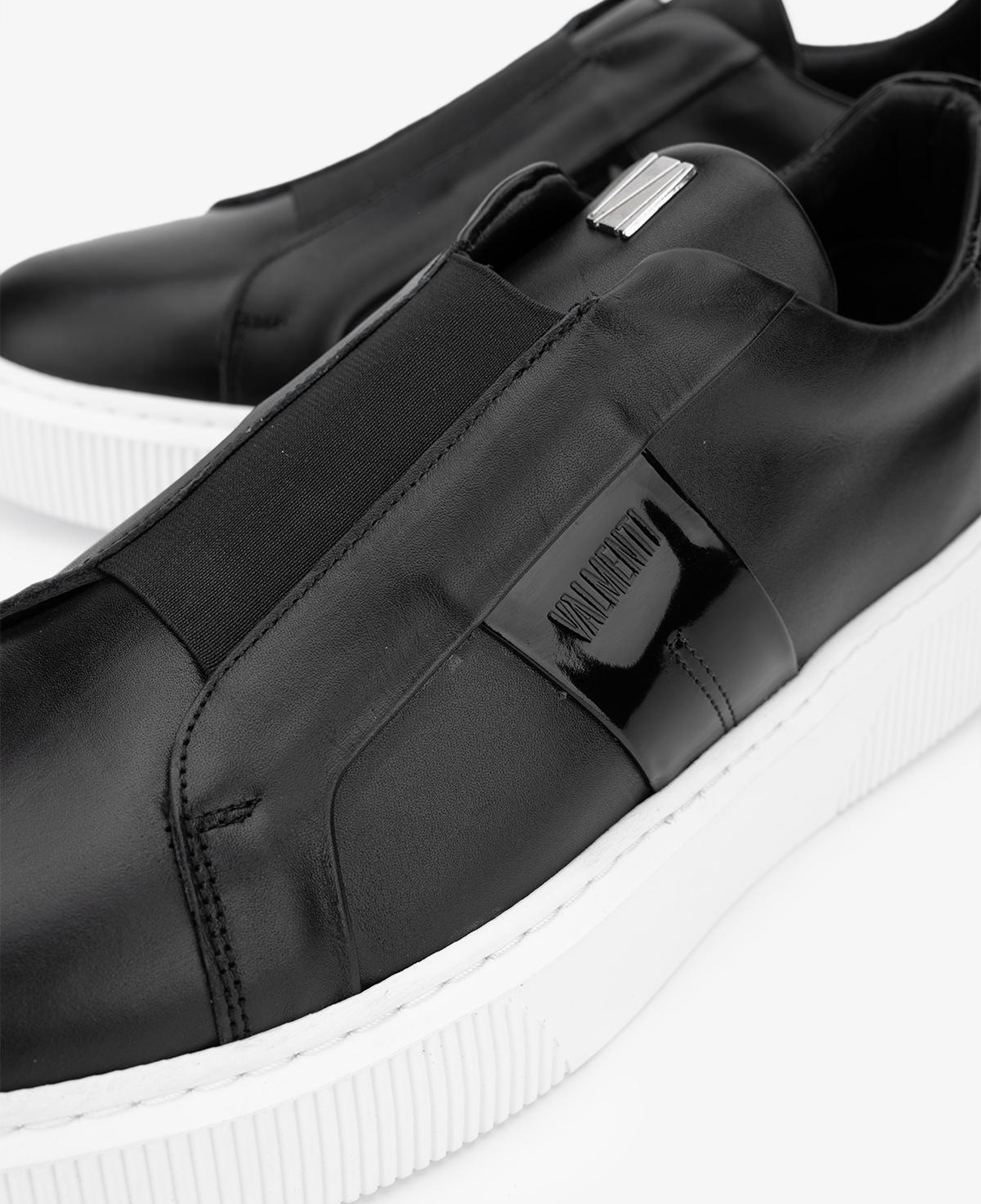 Valmenti Erkek Hakiki Deri Siyah Sneakers & Spor Ayakkabı