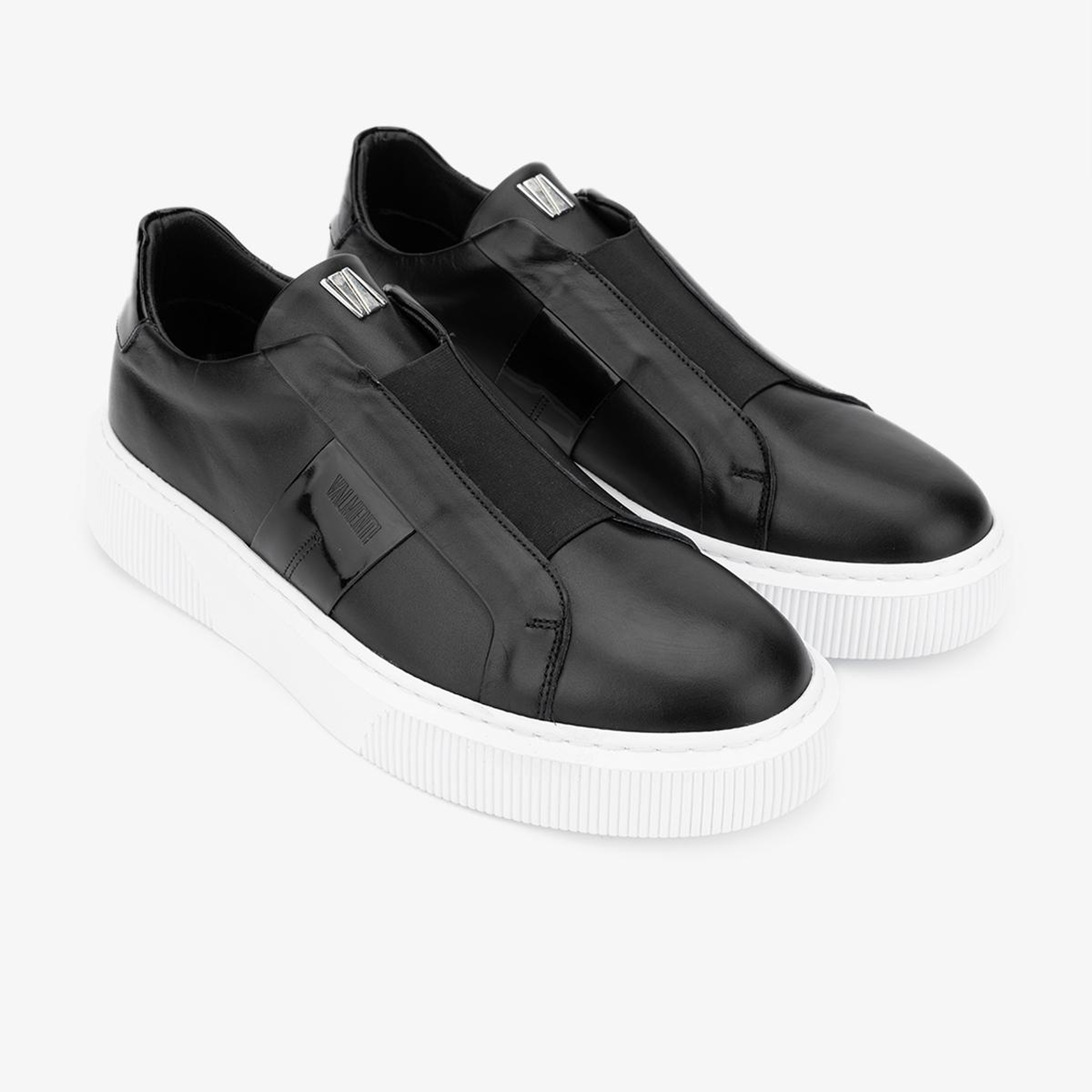 Valmenti Erkek Hakiki Deri Siyah Sneakers & Spor Ayakkabı