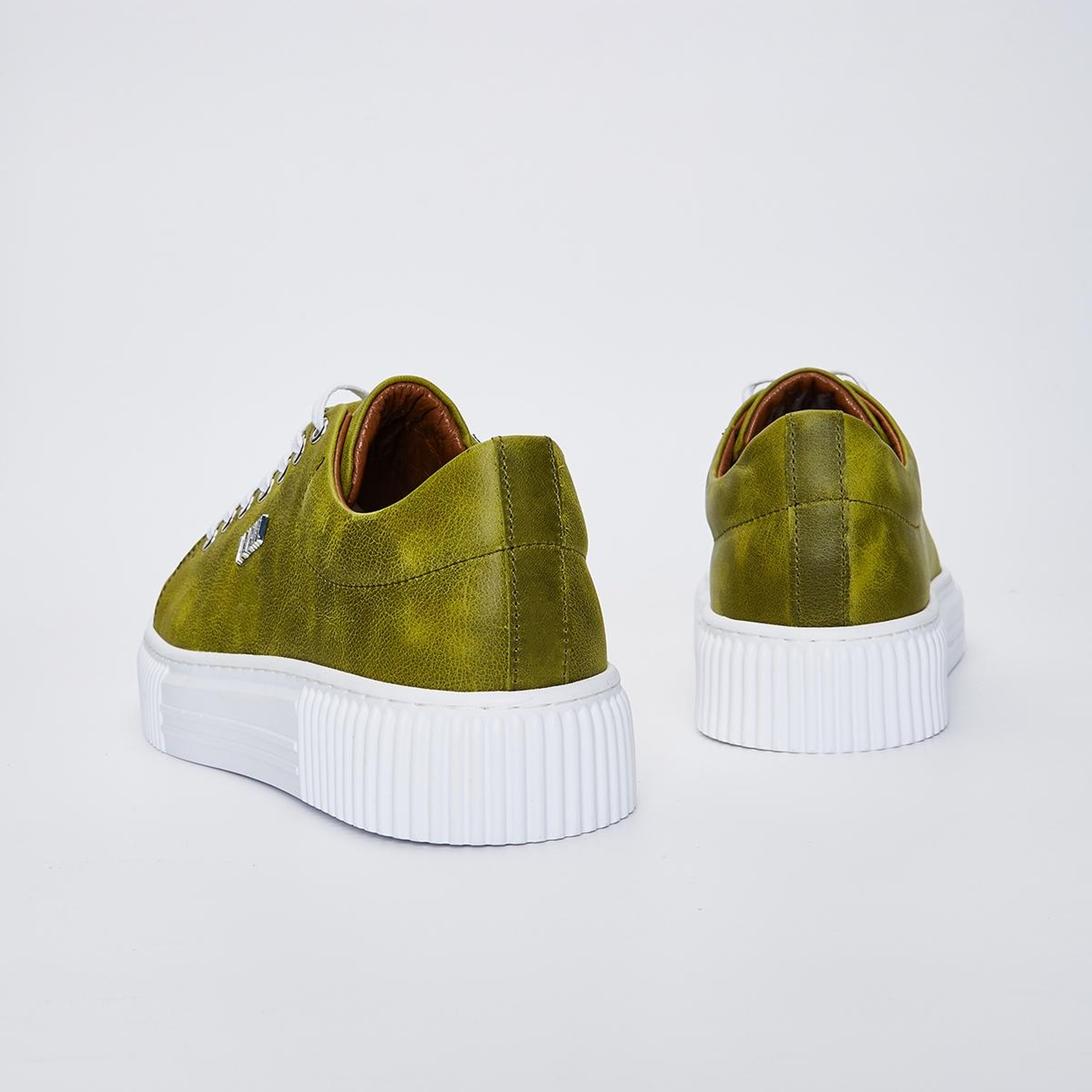 Valmenti Erkek Hakiki Deri Yeşil Sneakers & Spor Ayakkabı