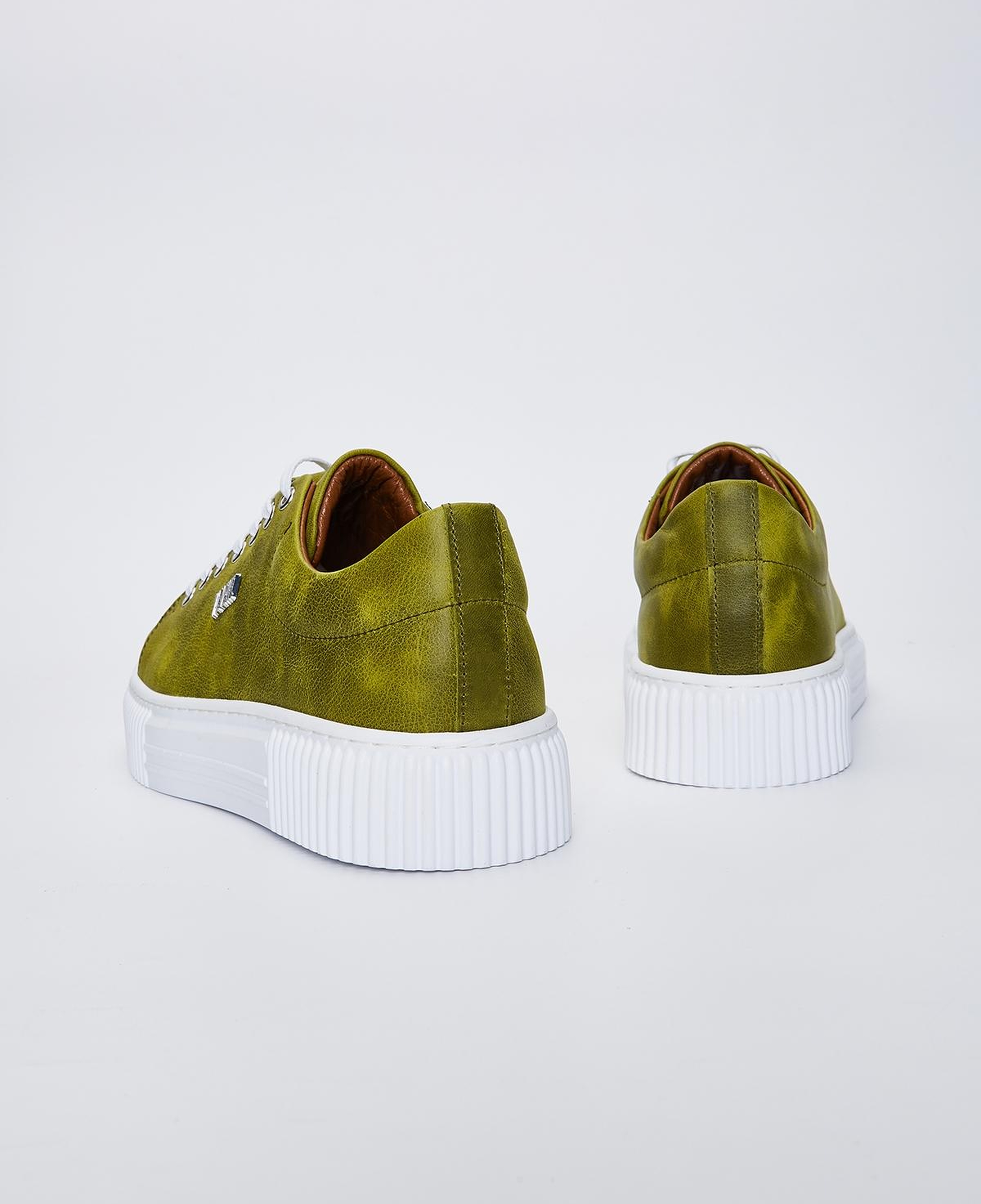 Valmenti Erkek Hakiki Deri Yeşil Sneakers & Spor Ayakkabı