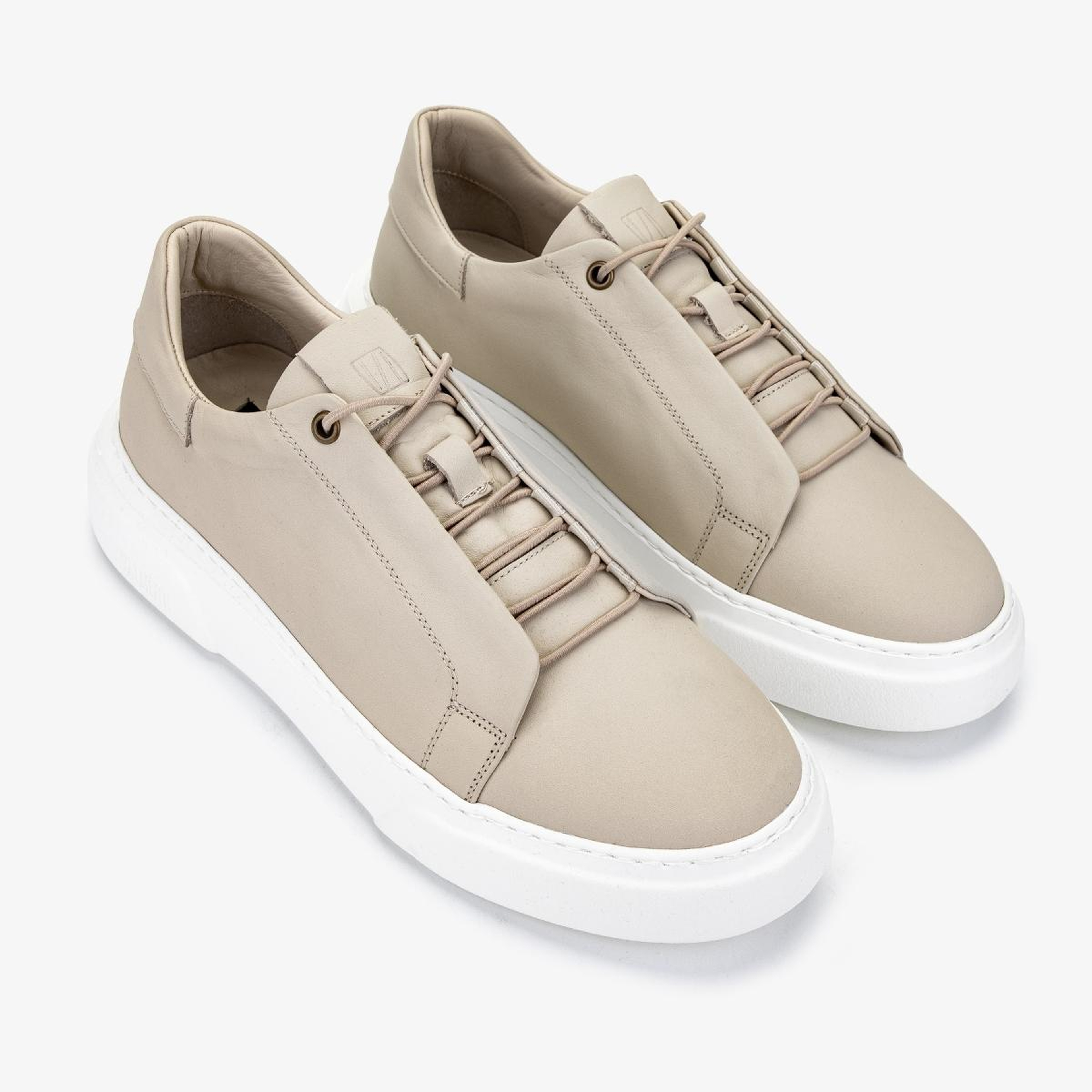 Valmenti Erkek Hakiki Deri Bej Sneakers & Spor Ayakkabı