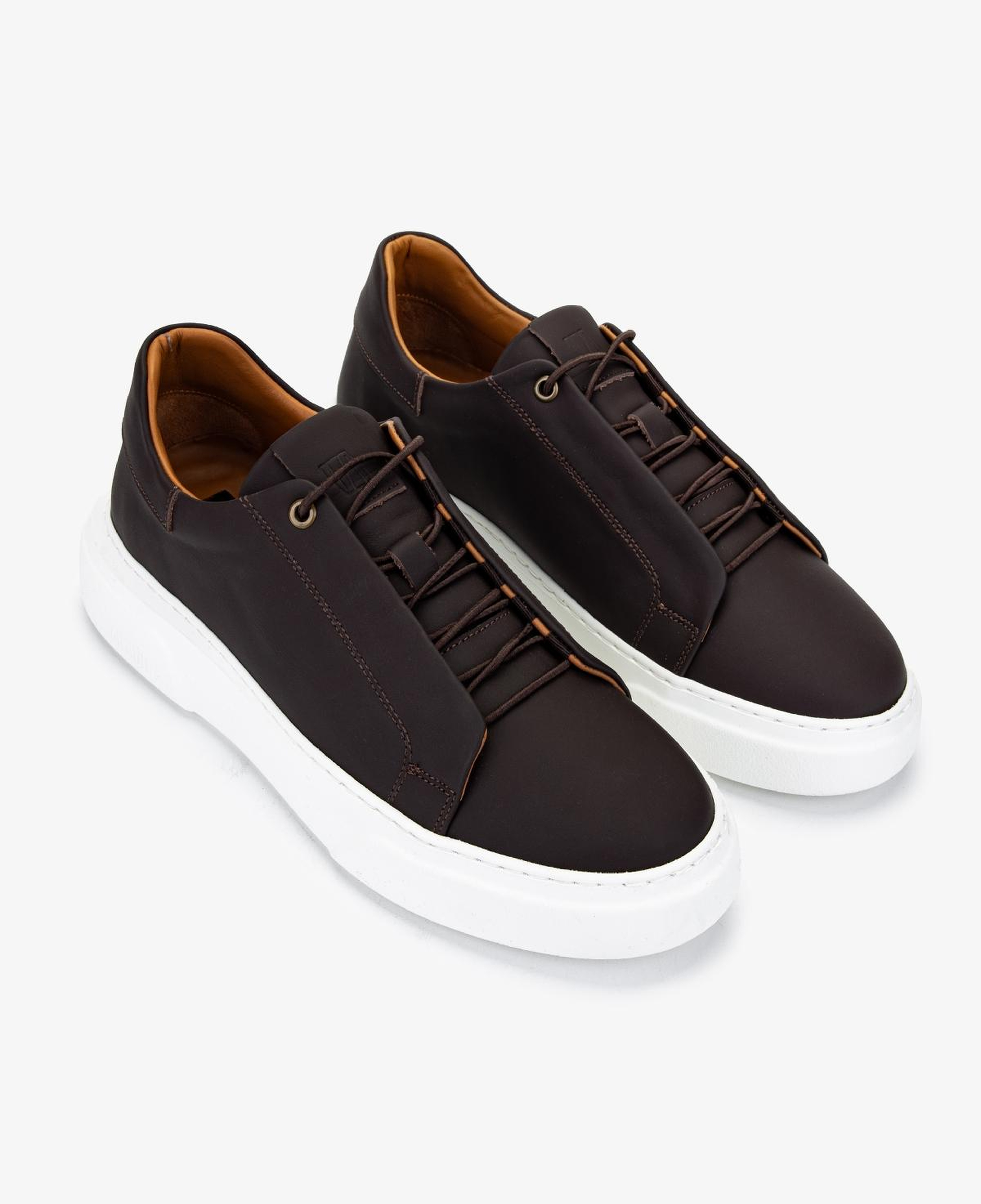 Valmenti Erkek Hakiki Deri Kahverengi Sneakers & Spor Ayakkabı