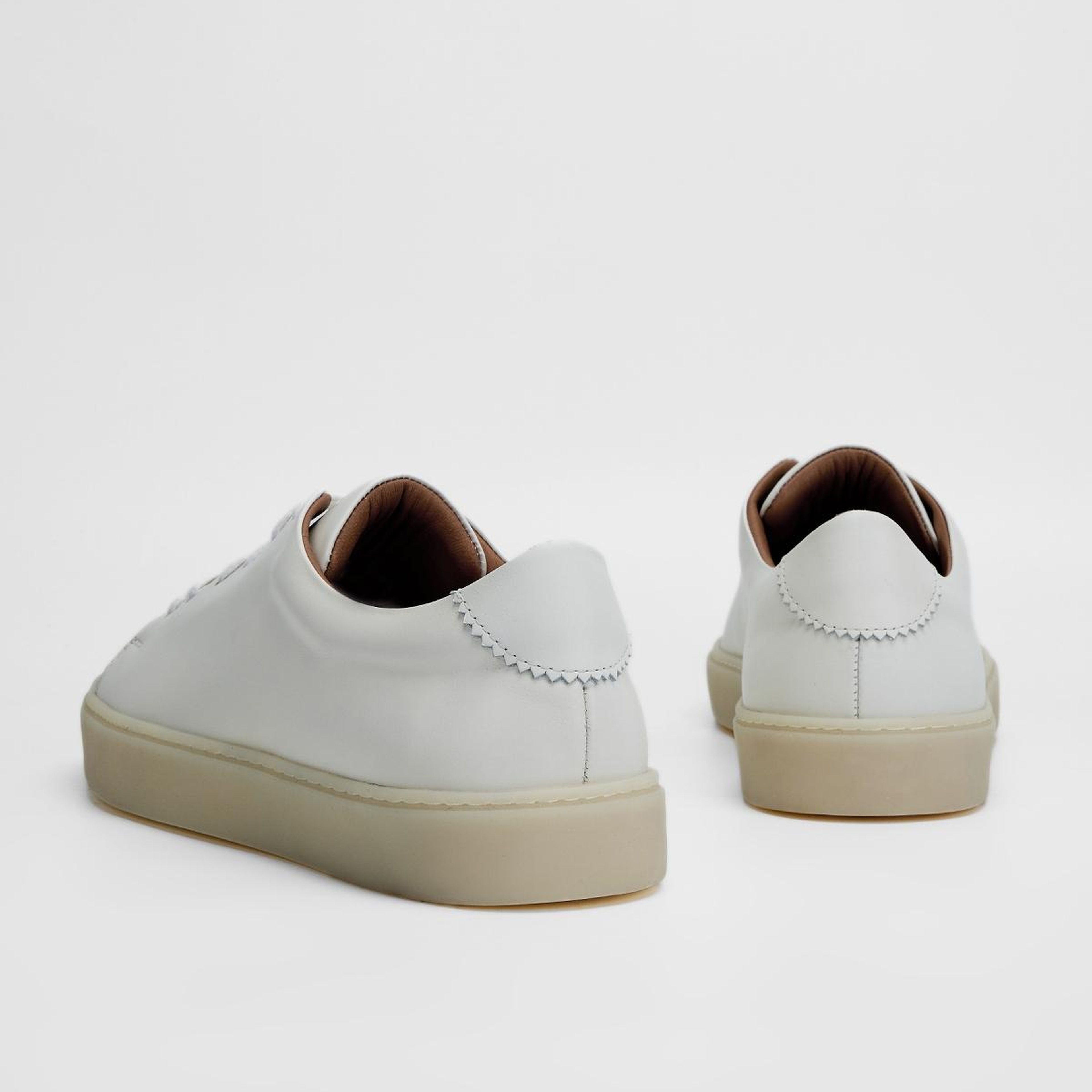 Valmenti Erkek Hakiki Deri Beyaz Sneakers & Spor Ayakkabı