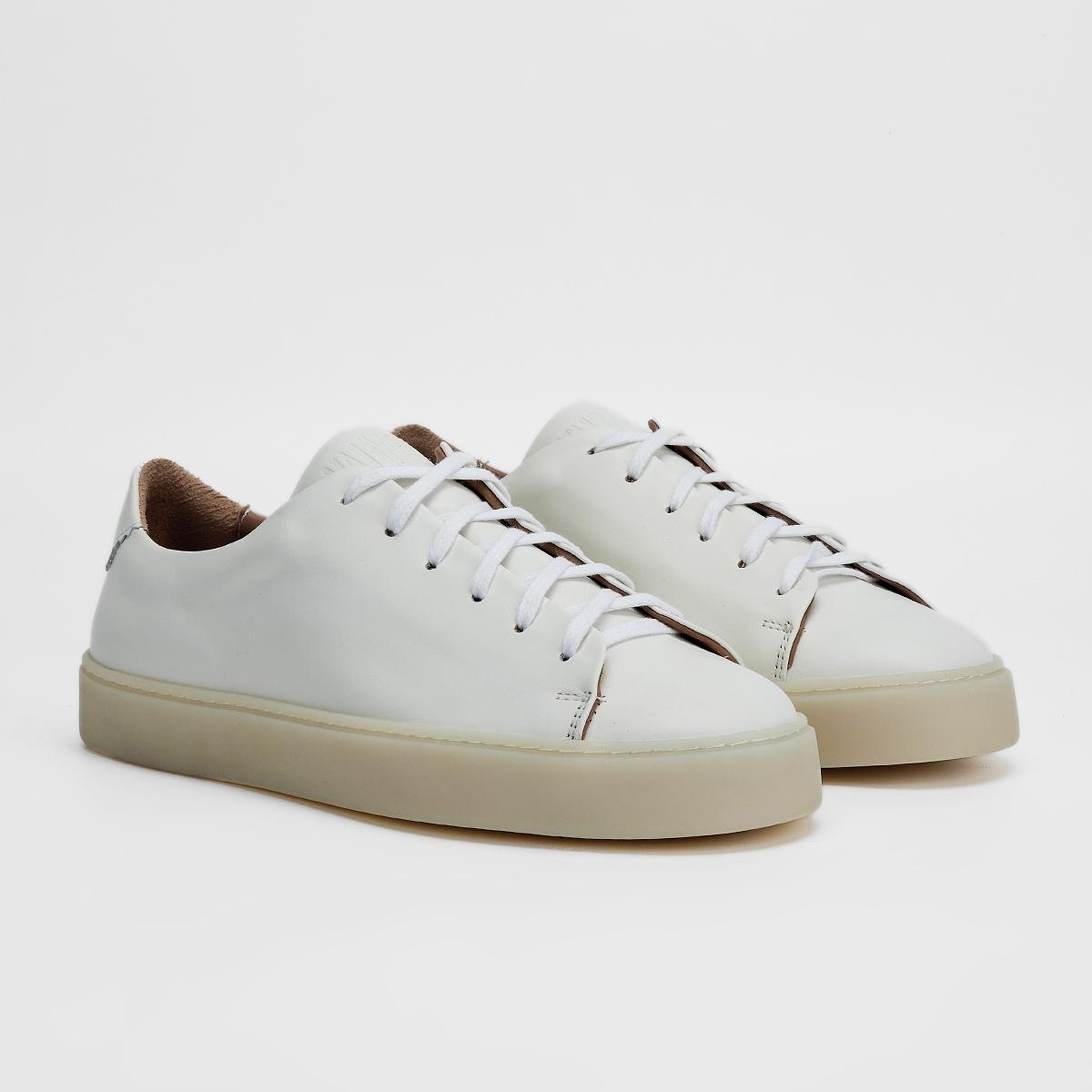 Valmenti Erkek Hakiki Deri Beyaz Sneakers & Spor Ayakkabı