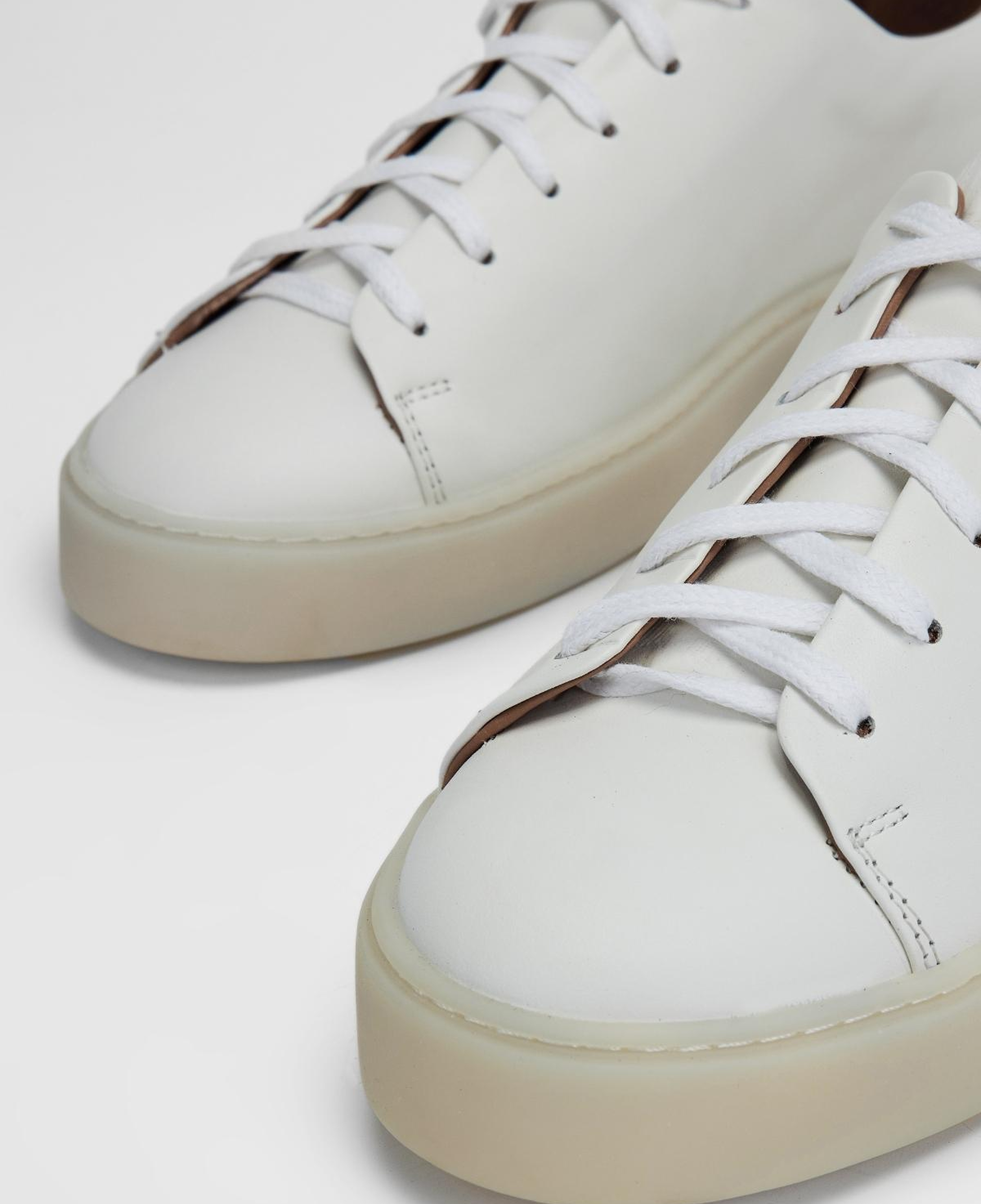 Valmenti Erkek Hakiki Deri Beyaz Sneakers & Spor Ayakkabı