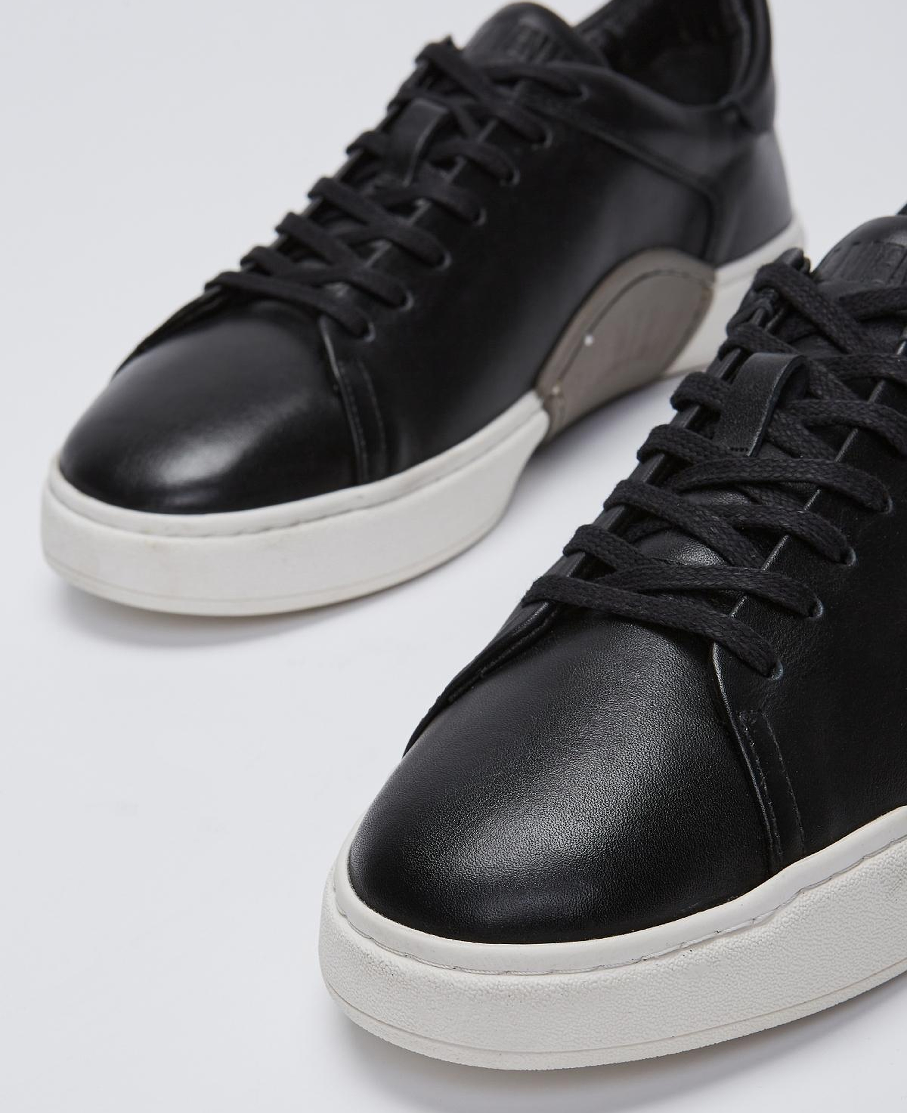 Valmenti Erkek Hakiki Deri Siyah Sneakers & Spor Ayakkabı