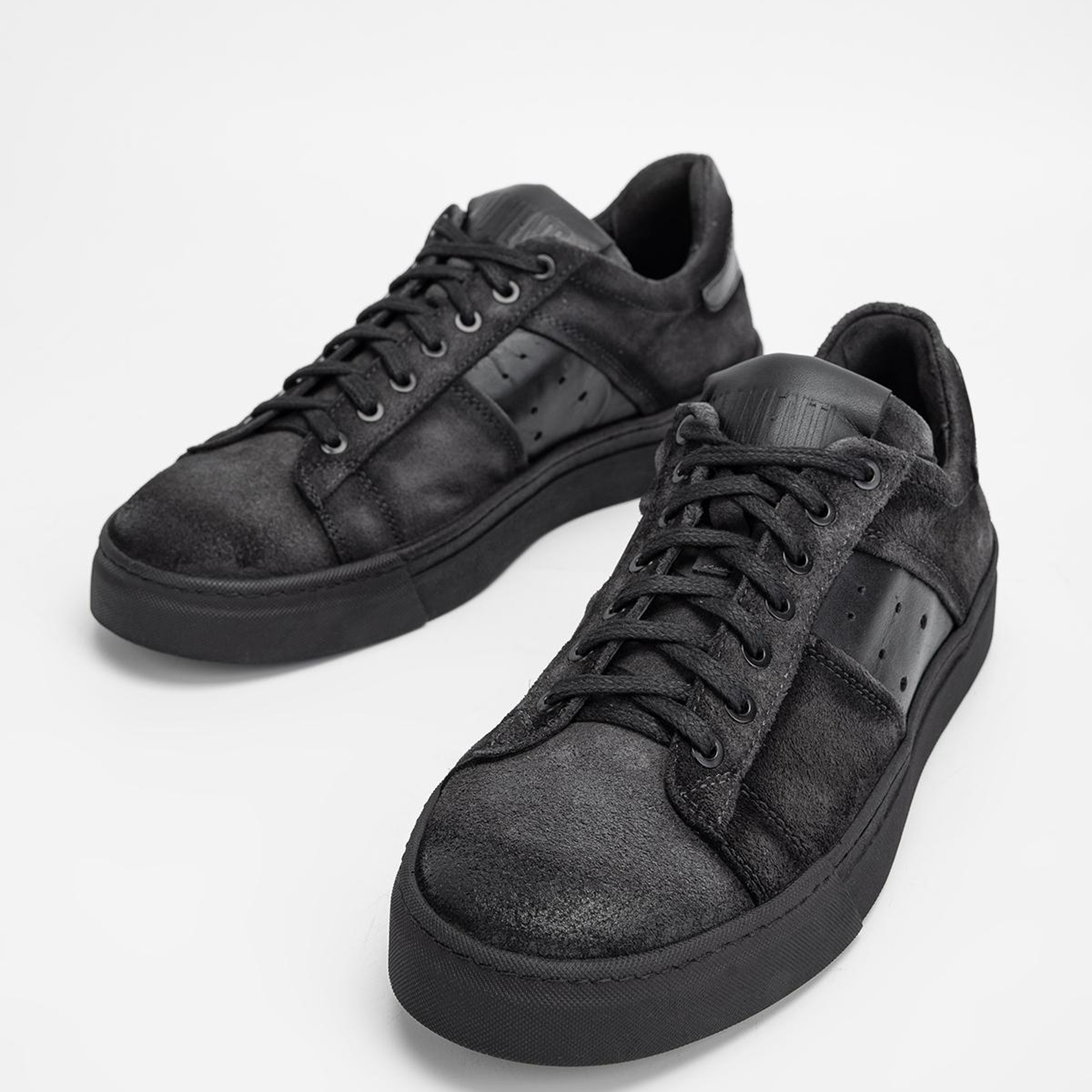 Valmenti Erkek Hakiki Deri Siyah Sneakers & Spor Ayakkabı