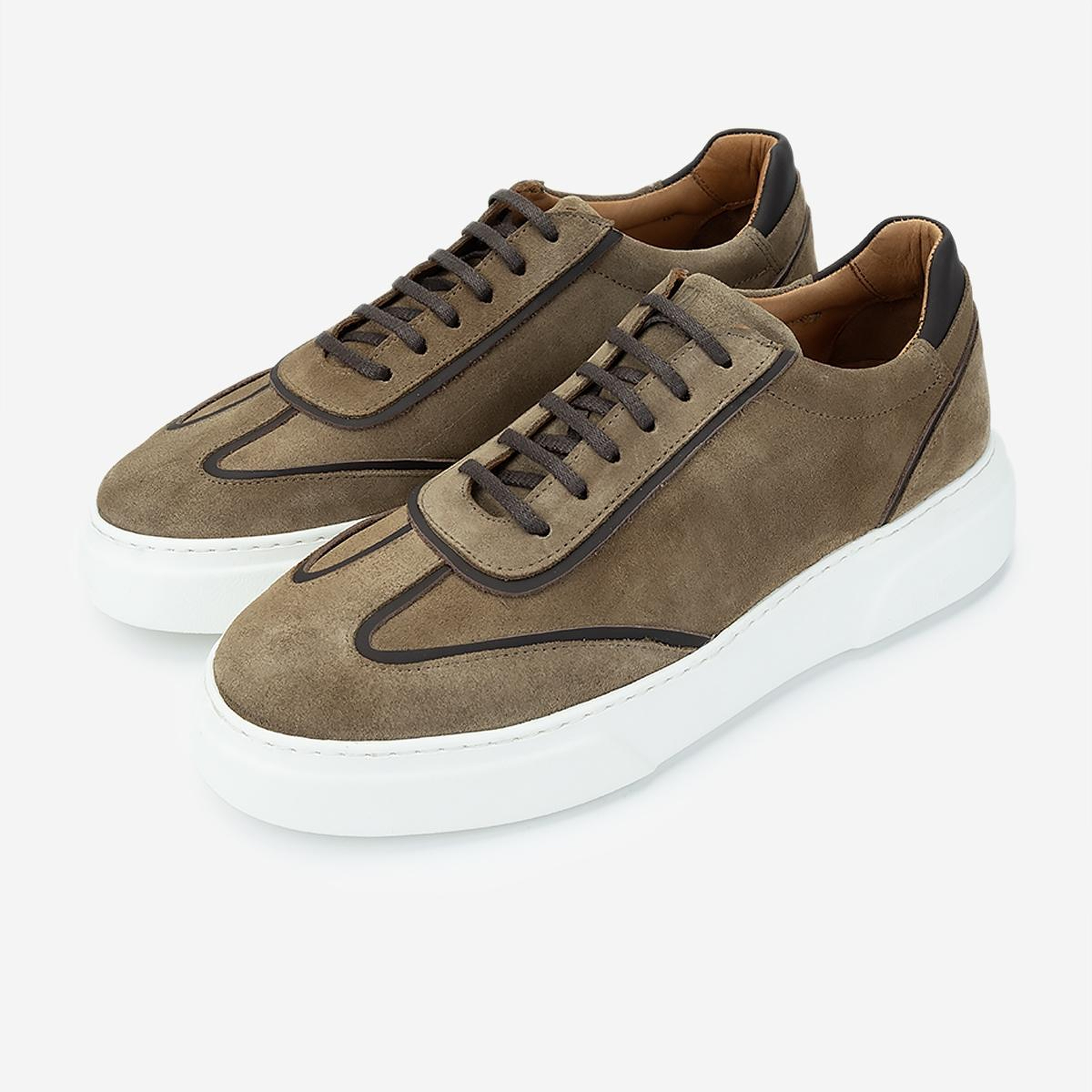 Valmenti Erkek Hakiki Deri Kahverengi Sneakers & Spor Ayakkabı