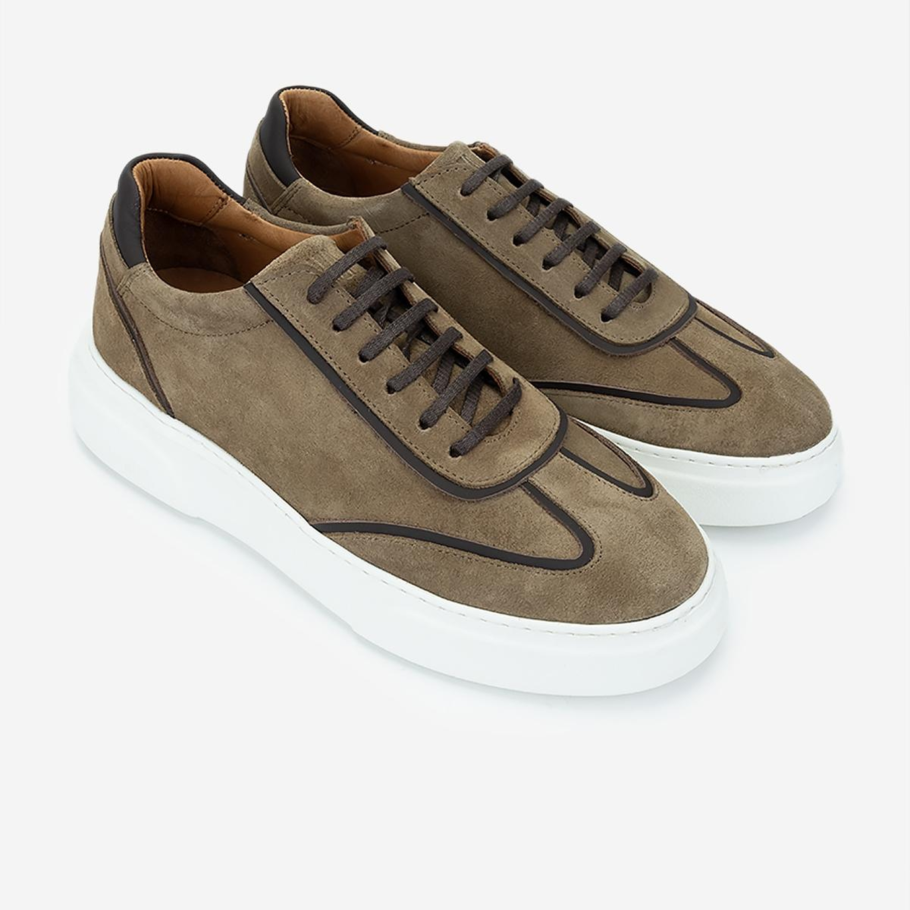 Valmenti Erkek Hakiki Deri Kahverengi Sneakers & Spor Ayakkabı