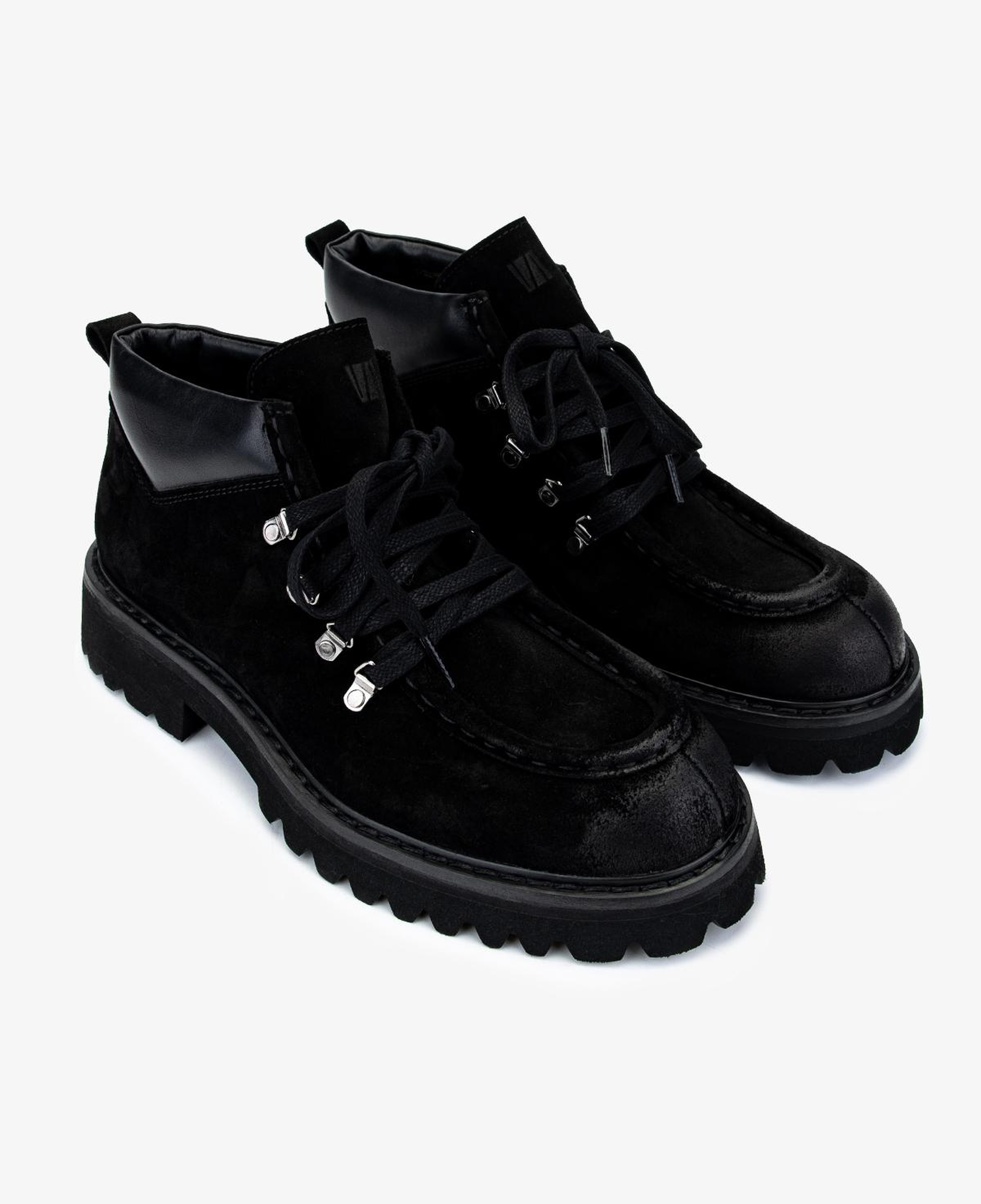 Valmenti Erkek Süet Deri Siyah Süet Bot Ayakkabı