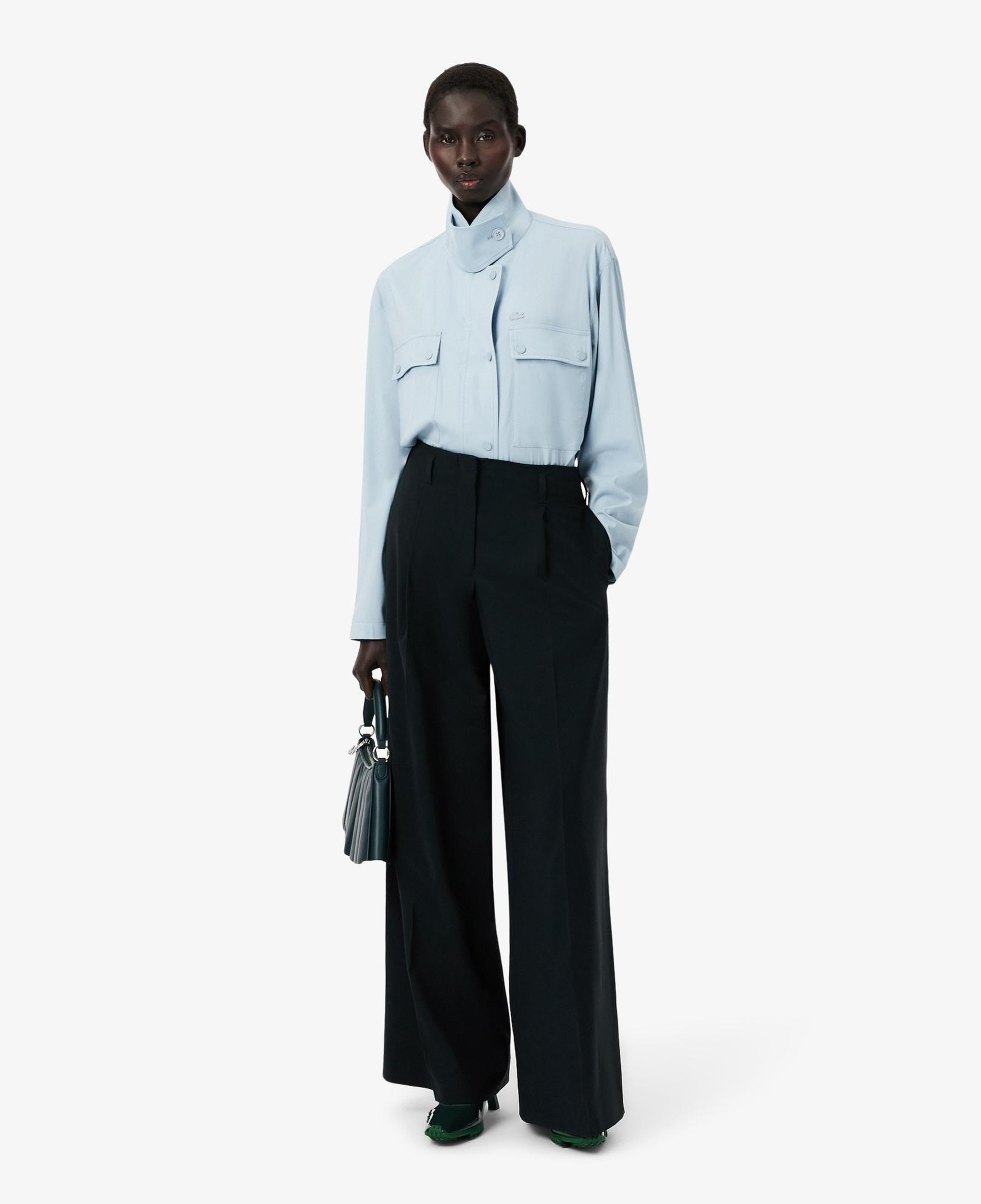 Lacoste Runway Kadın Wide Leg Koyu Yeşil Pantolon