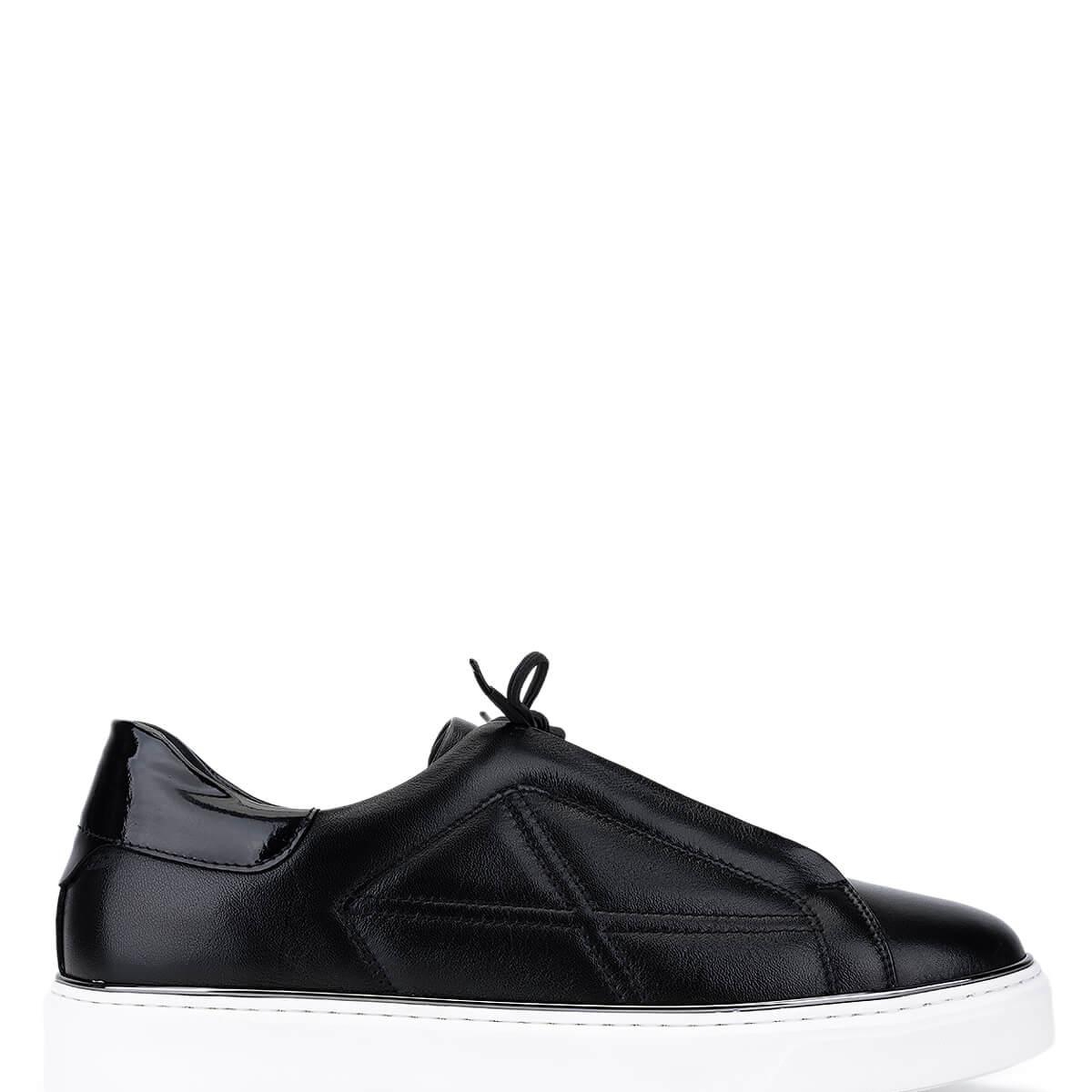 Tamer Tanca Erkek Hakiki Deri Siyah Sneakers & Spor Ayakkabı