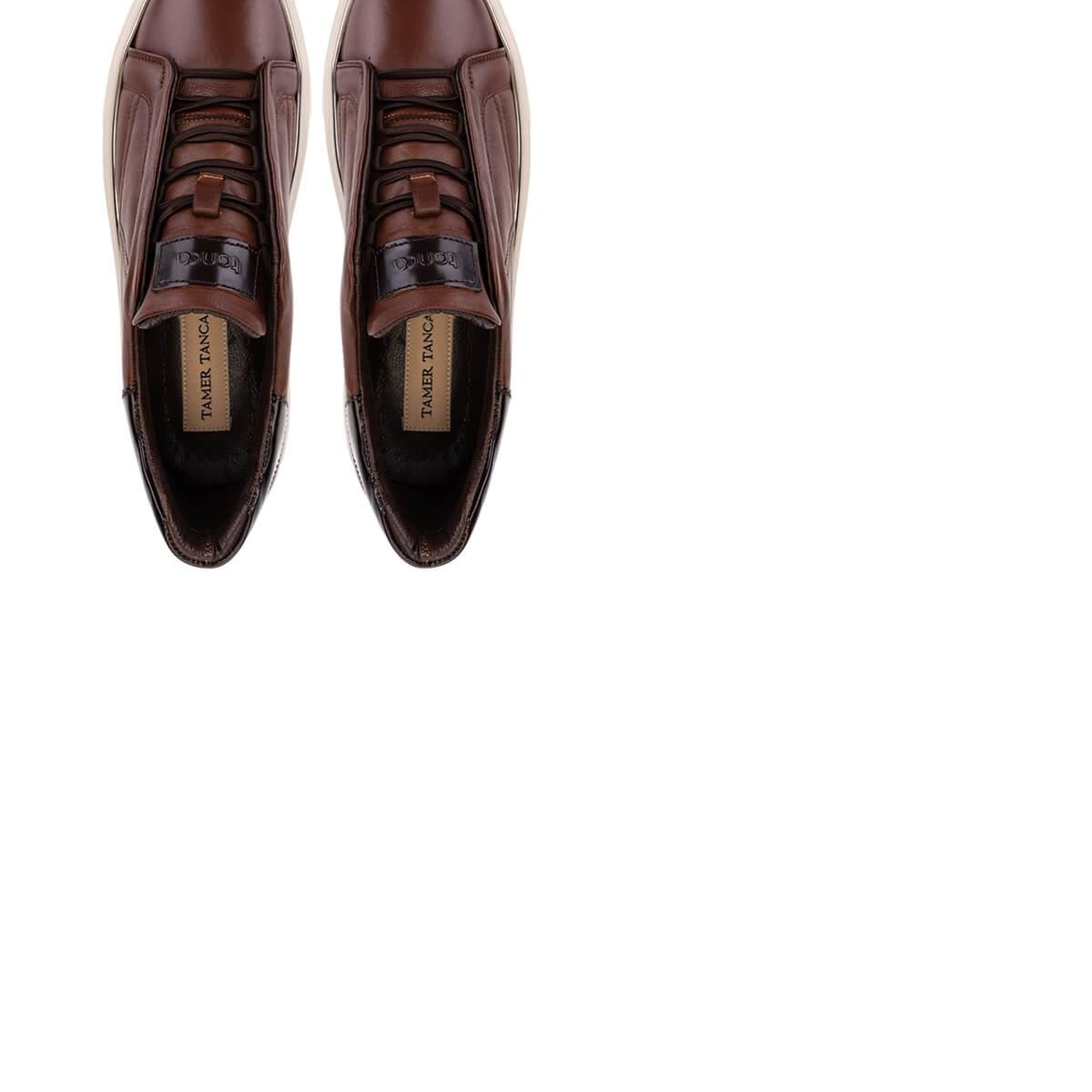 Tamer Tanca Erkek Hakiki Deri Kahverengi Sneakers & Spor Ayakkabı