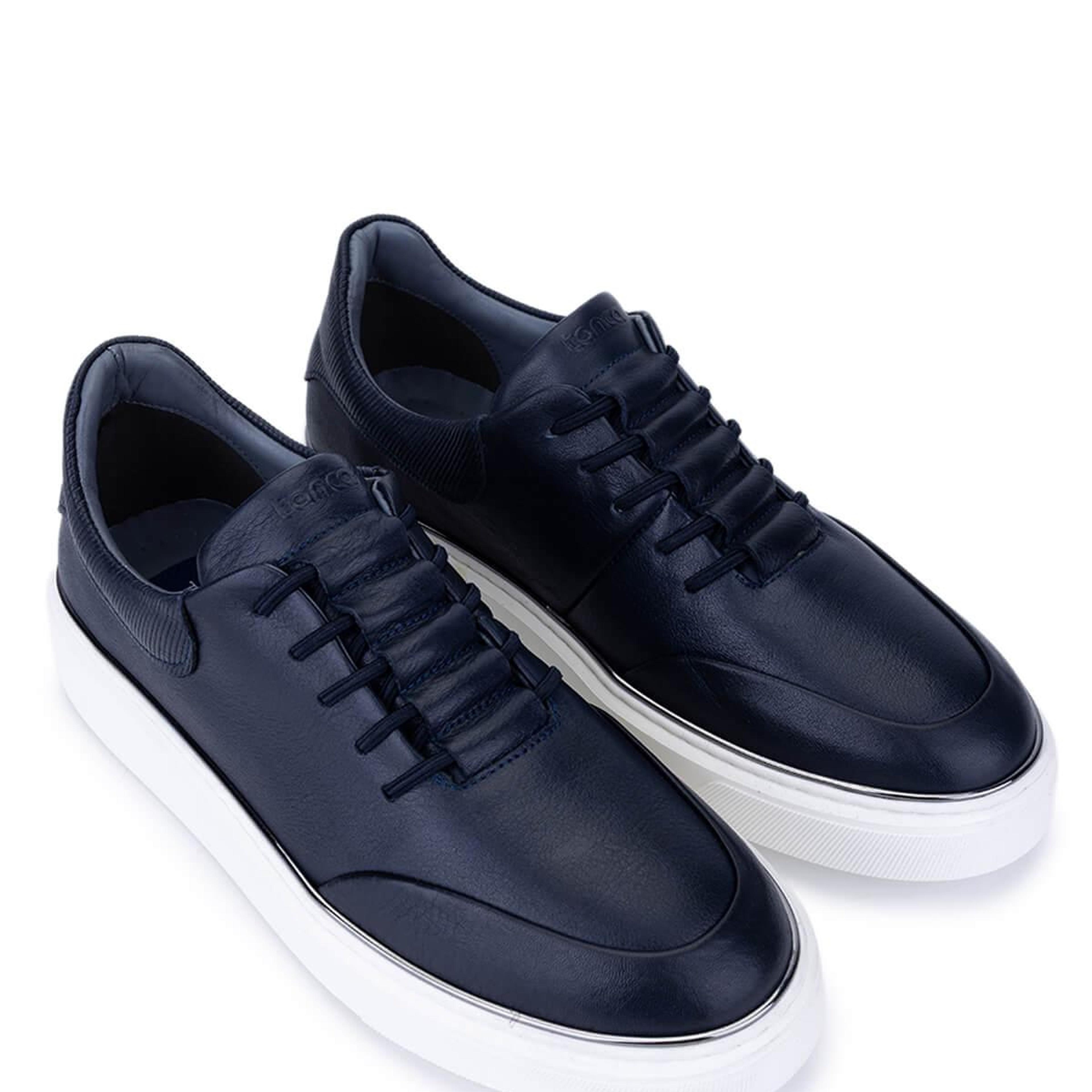 Tamer Tanca Erkek Hakiki Deri Lacivert Sneakers & Spor Ayakkabı