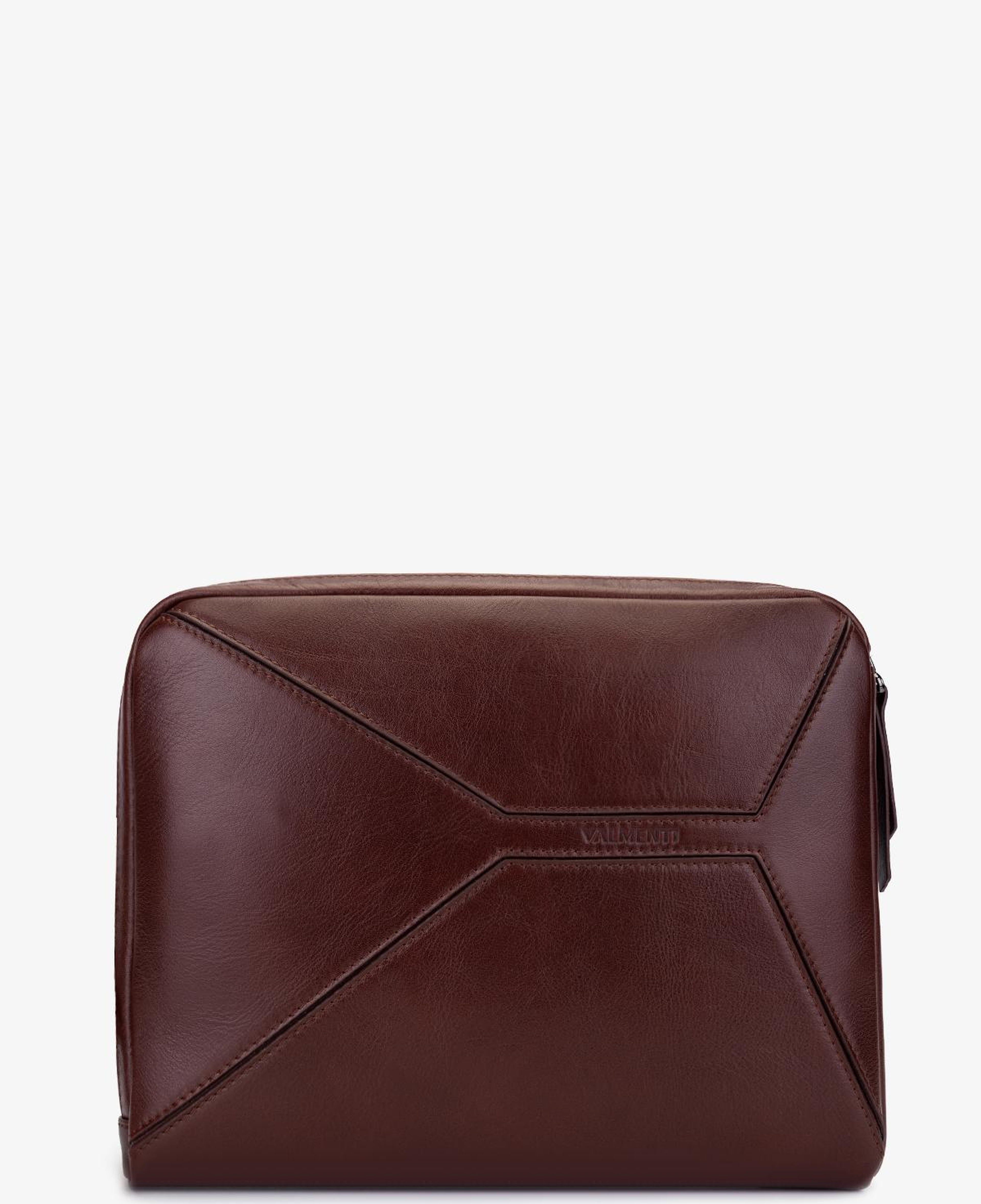 Valmenti Erkek Hakiki Deri Kahverengi El Çantası