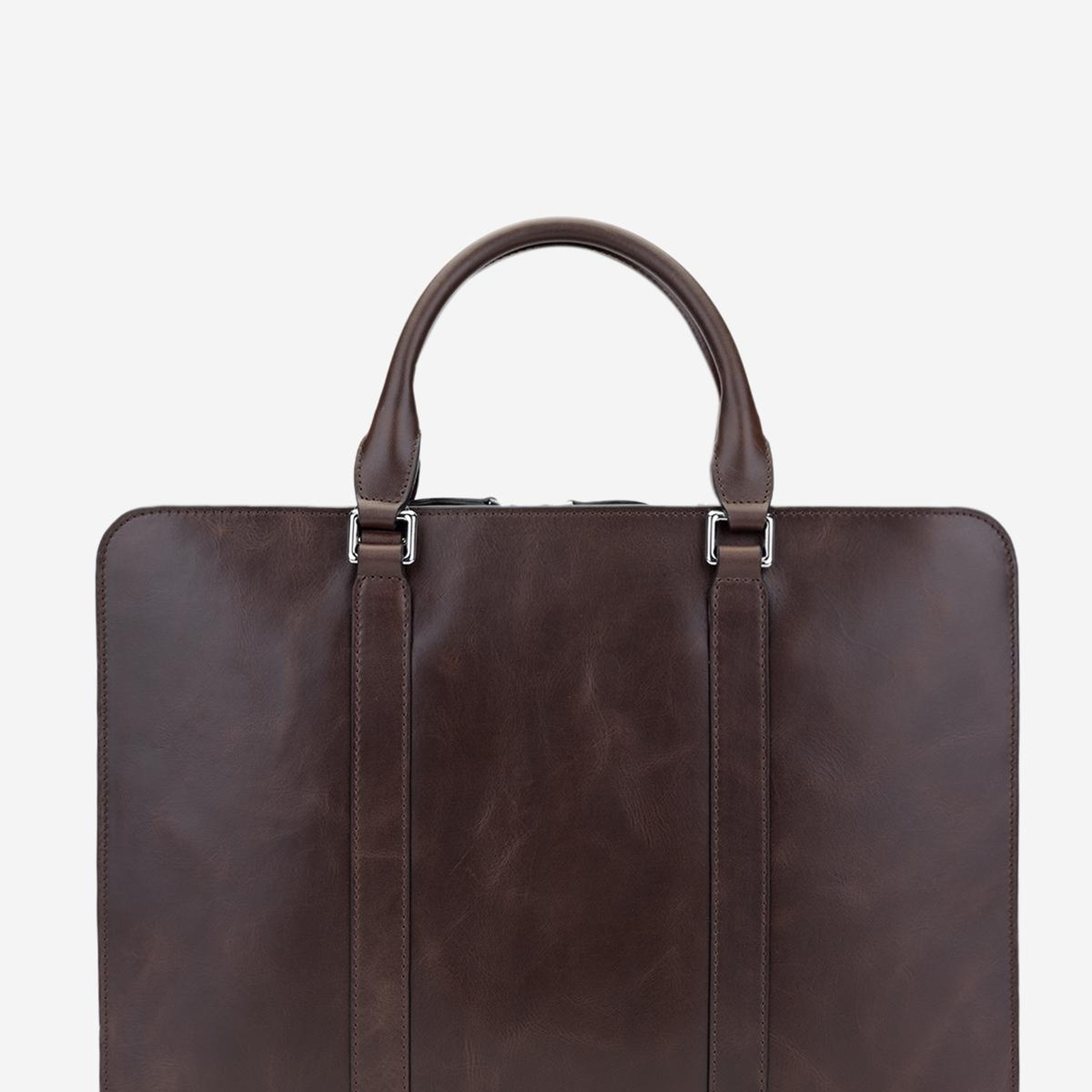 Valmenti Erkek Hakiki Deri Kahverengi Evrak Çantası