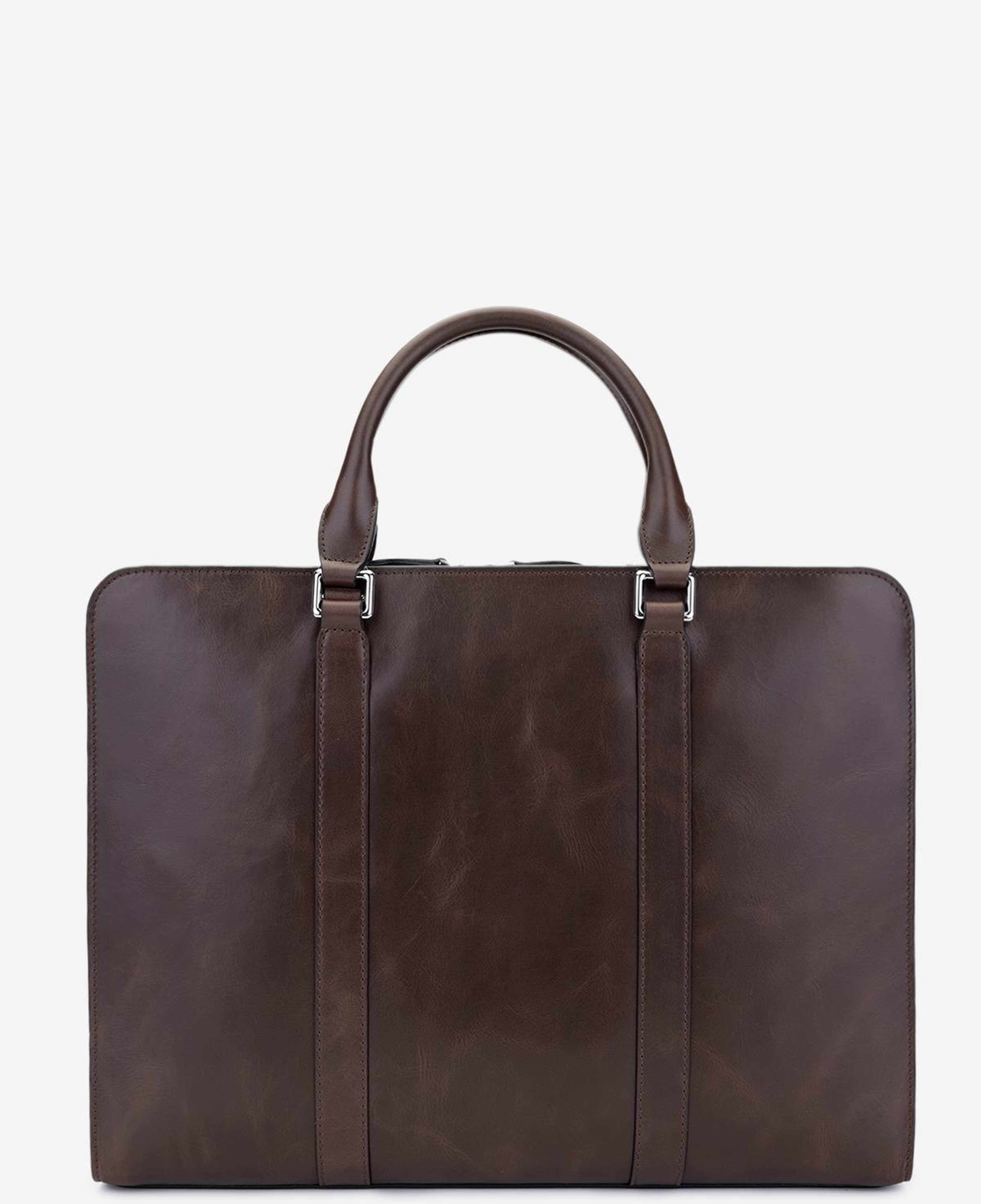 Valmenti Erkek Hakiki Deri Kahverengi Evrak Çantası