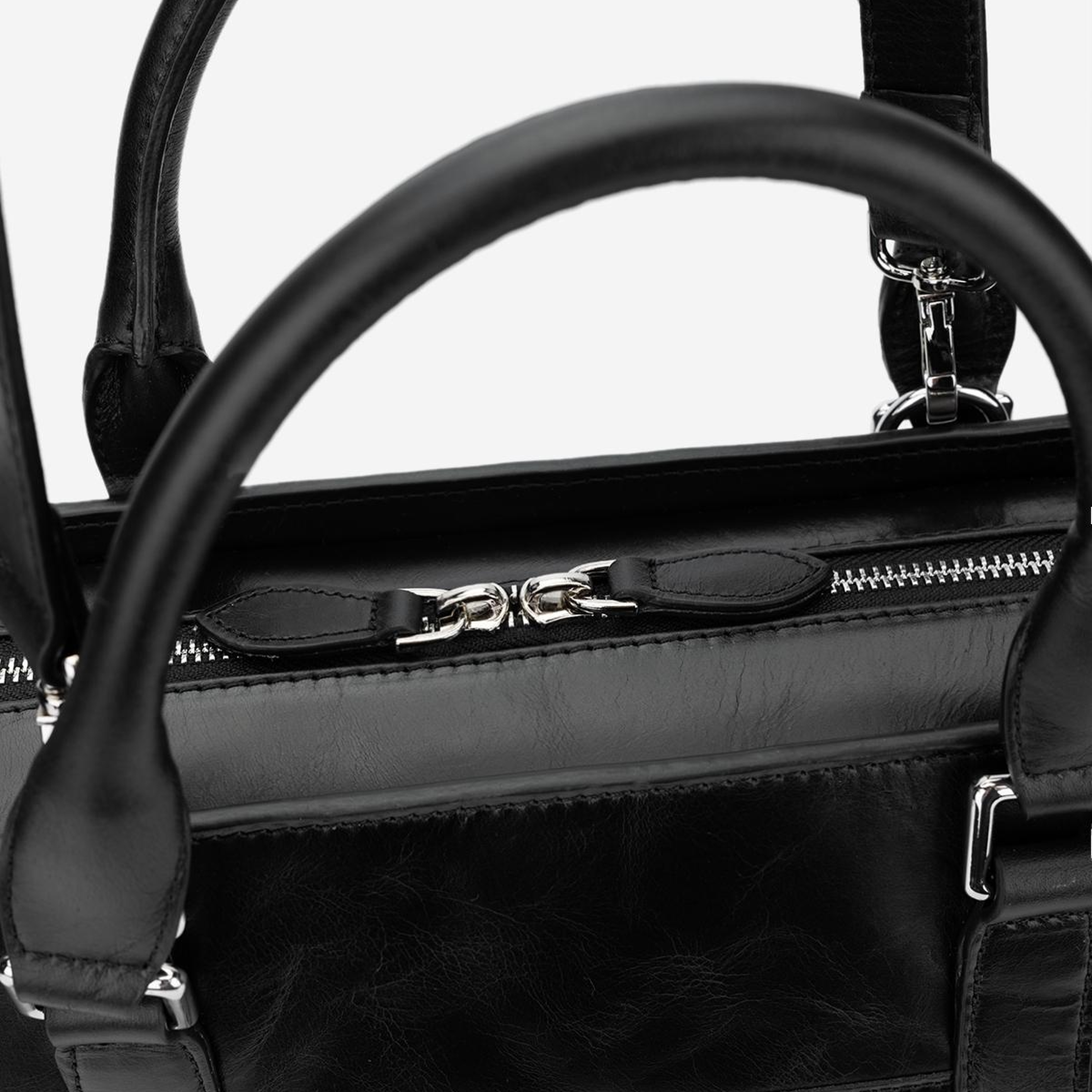 Valmenti Erkek Hakiki Deri Siyah Evrak Çantası