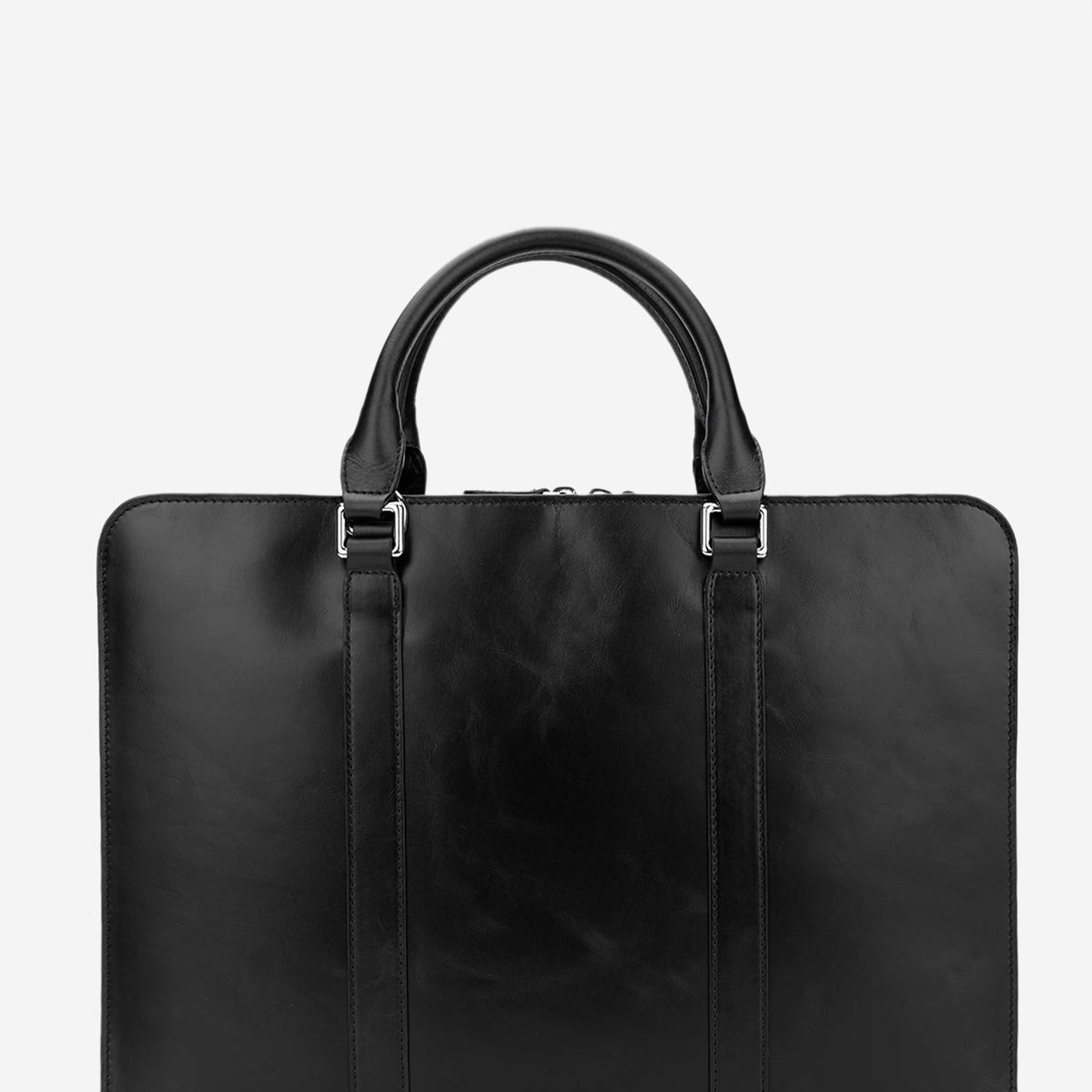 Valmenti Erkek Hakiki Deri Siyah Evrak Çantası