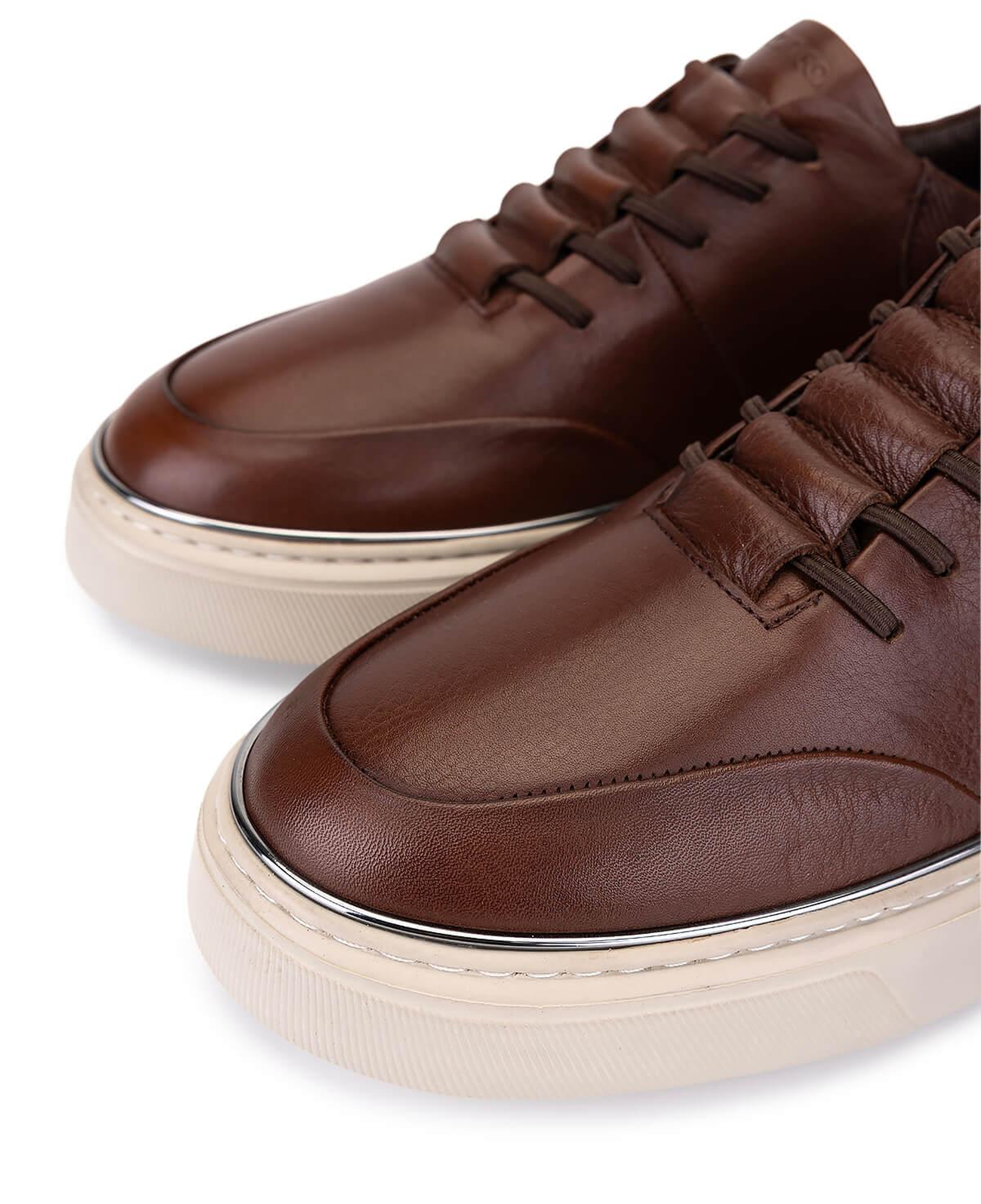 Tamer Tanca Erkek Hakiki Deri Kahverengi Sneakers & Spor Ayakkabı
