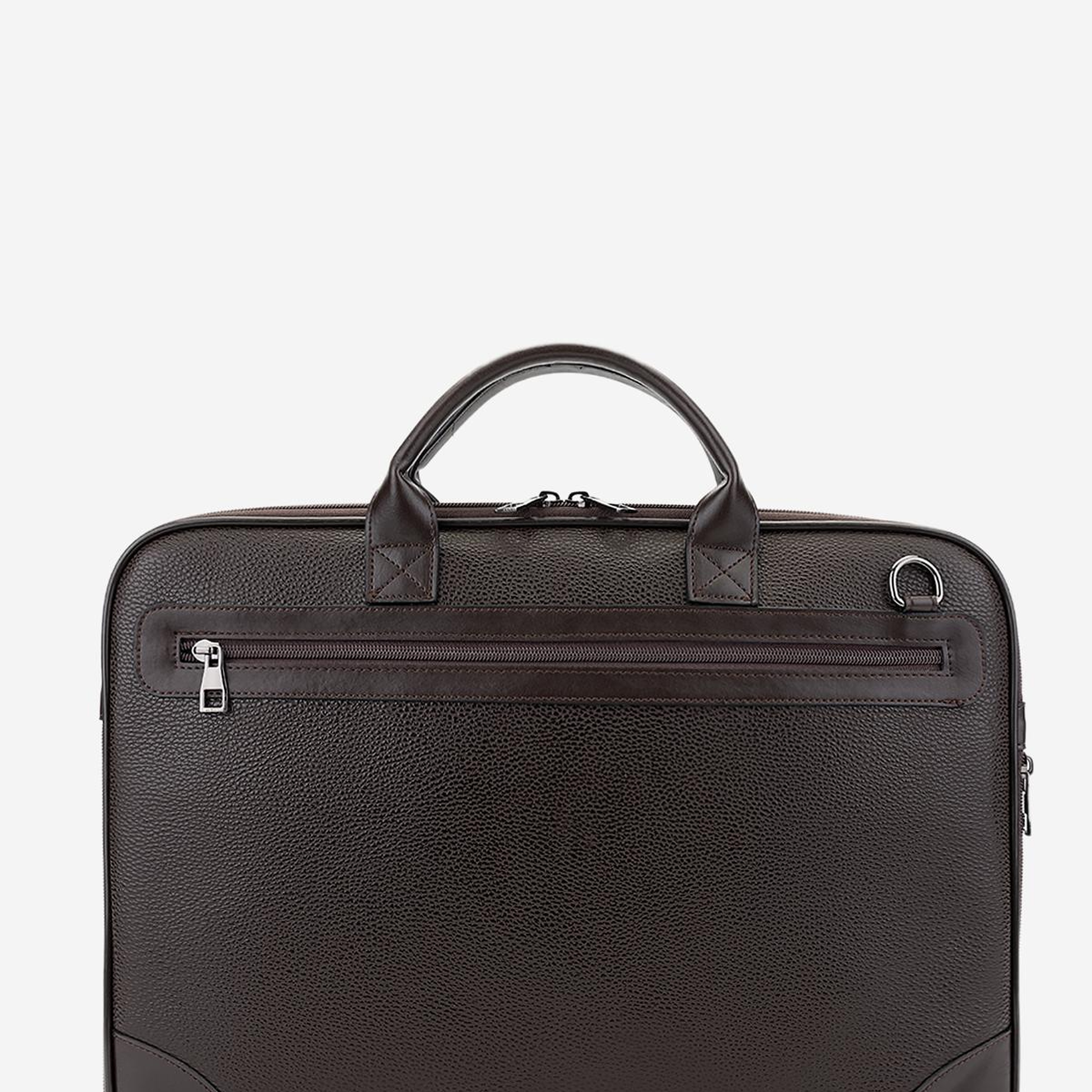 Valmenti Erkek Suni Deri Kahverengi Evrak Çantası