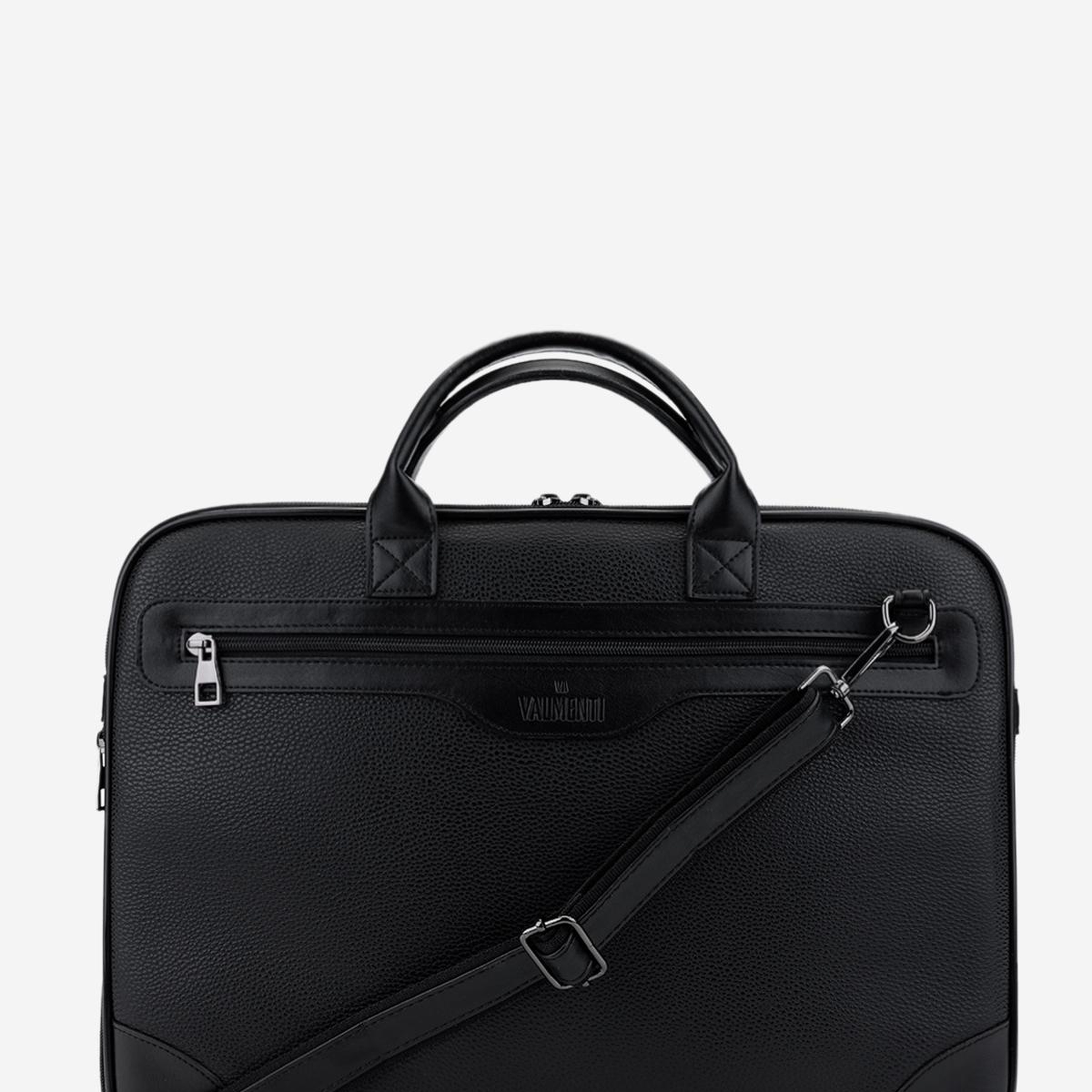 Valmenti Erkek Suni Deri Siyah Floter Evrak Çantası